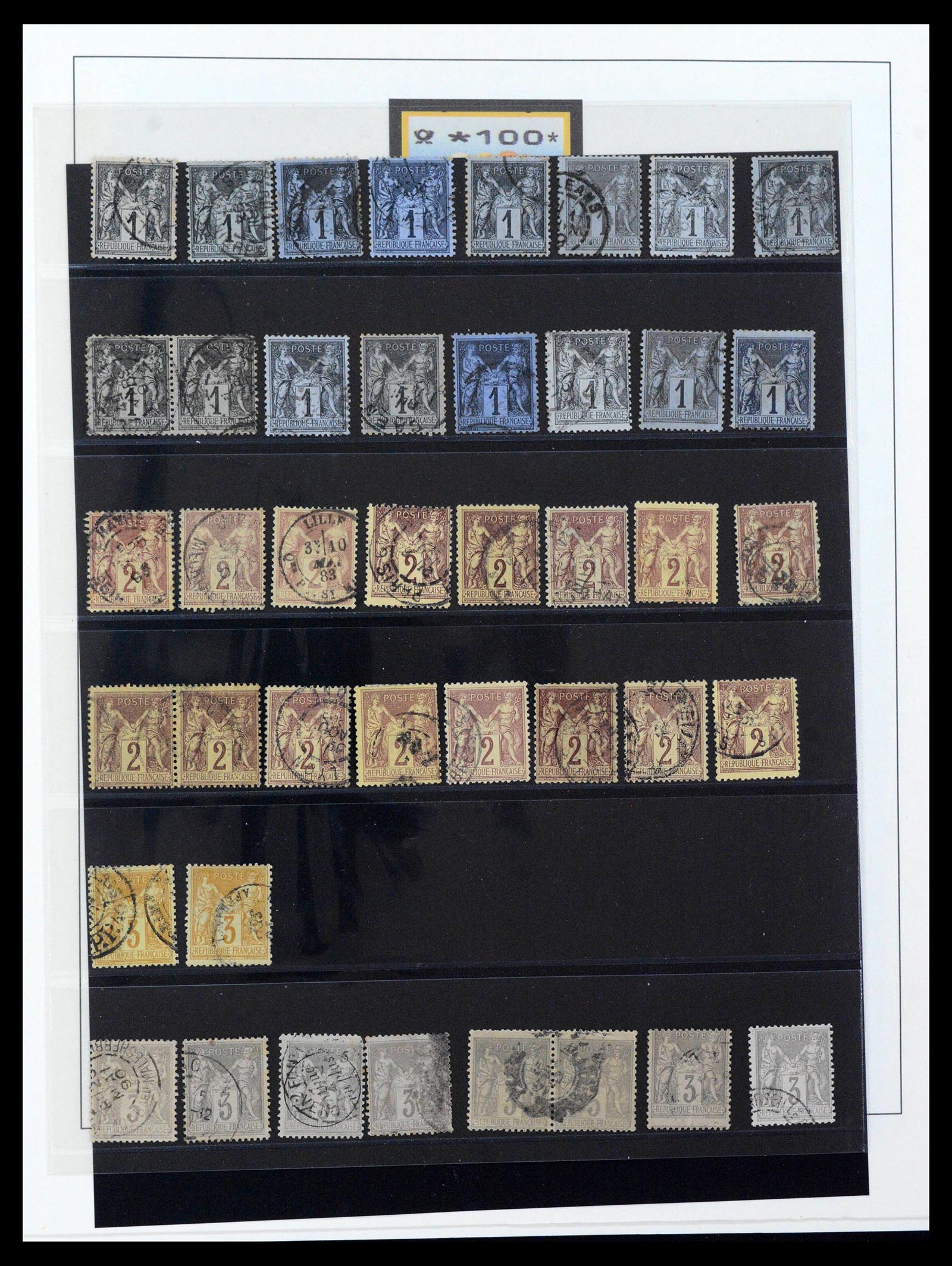 39516 0016 - Postzegelverzameling 39516 Frankrijk 1862-1949.