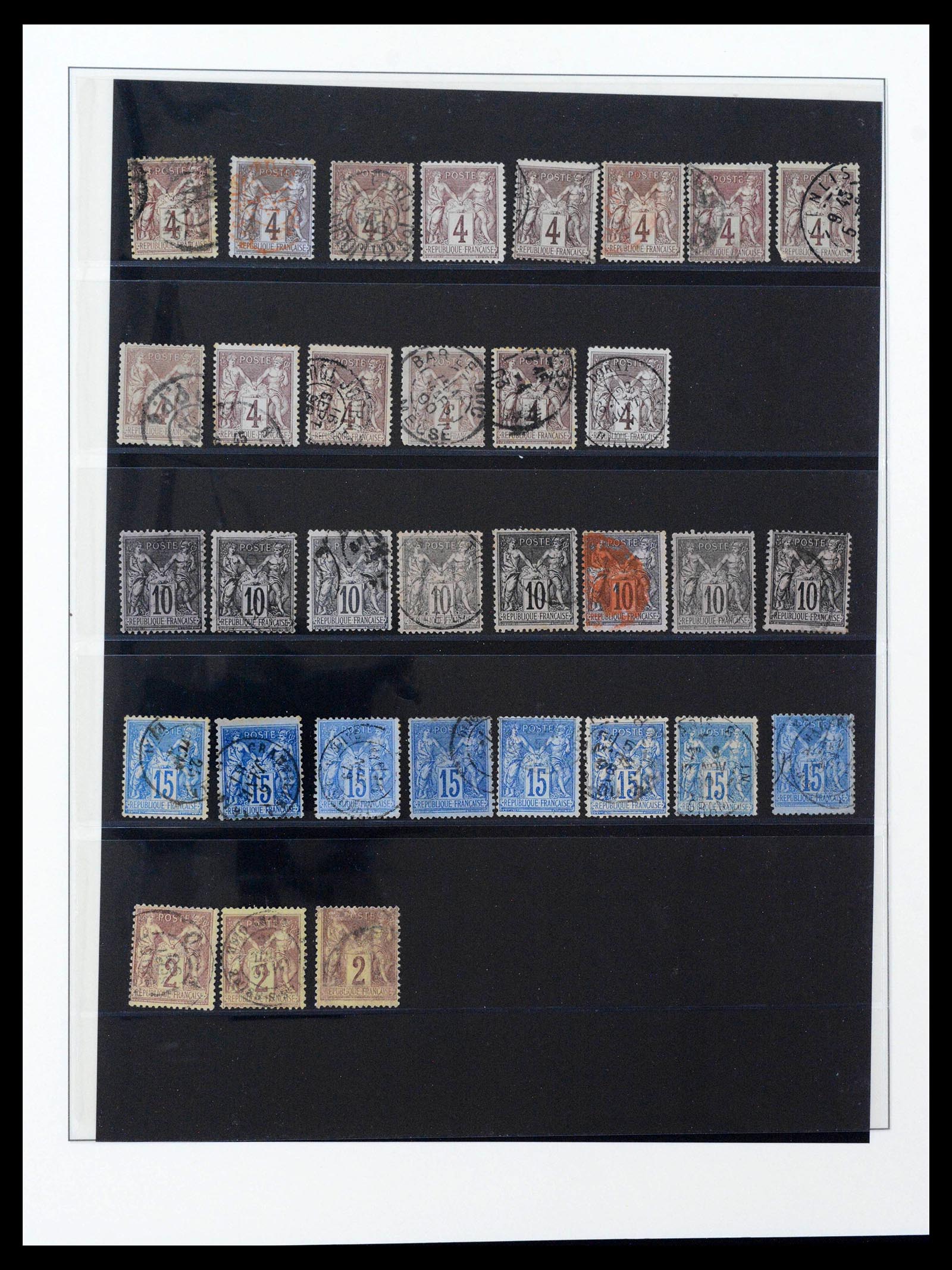 39516 0017 - Postzegelverzameling 39516 Frankrijk 1862-1949.