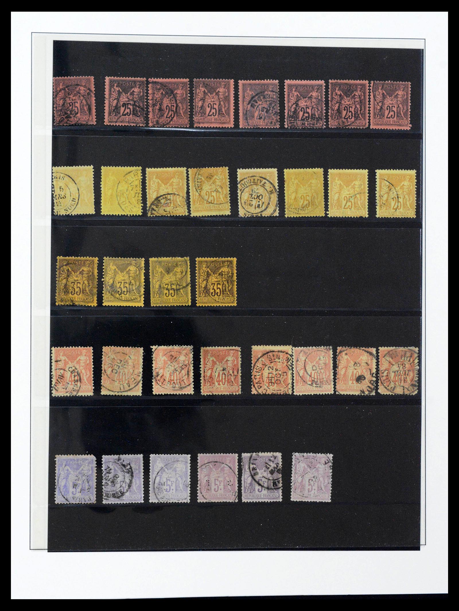 39516 0018 - Postzegelverzameling 39516 Frankrijk 1862-1949.