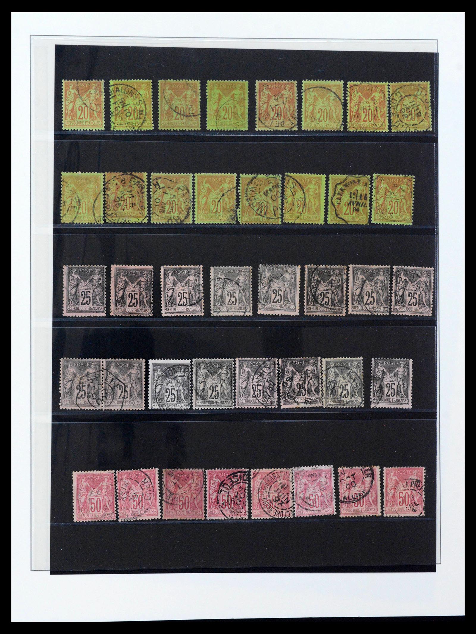 39516 0019 - Postzegelverzameling 39516 Frankrijk 1862-1949.
