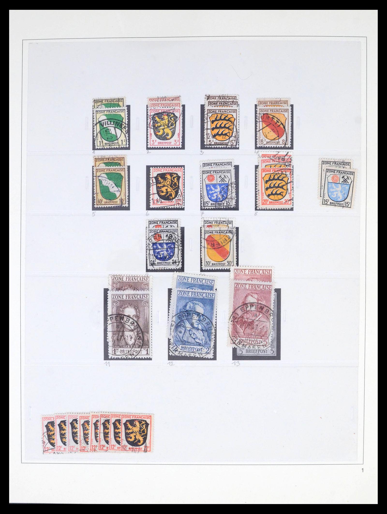 39520 0002 - Postzegelverzameling 39520 Duitse Zones superverzameling 1945-1949.