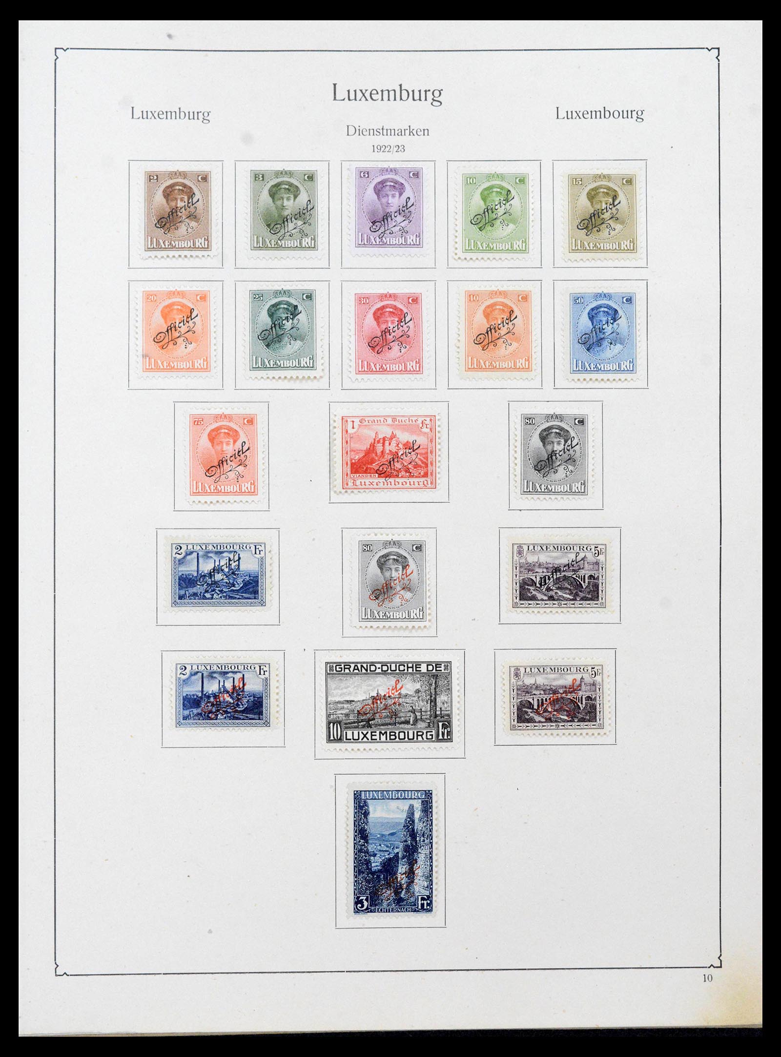 39524 0010 - Postzegelverzameling 39524 Luxemburg 1852-1950.