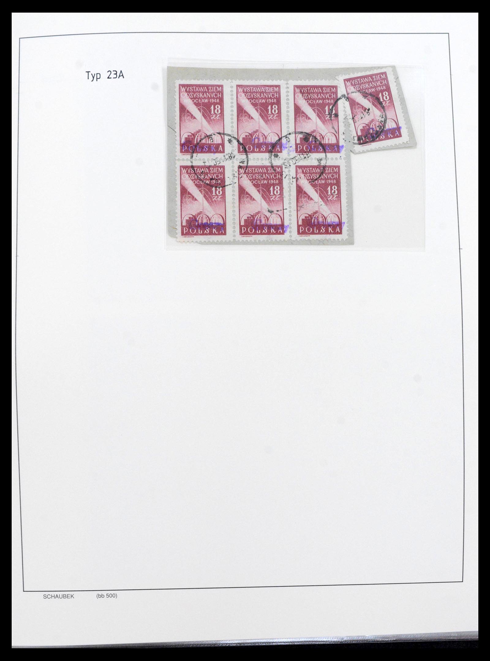 39525 0008 - Postzegelverzameling 39525 Polen Groszy brieven 1950.