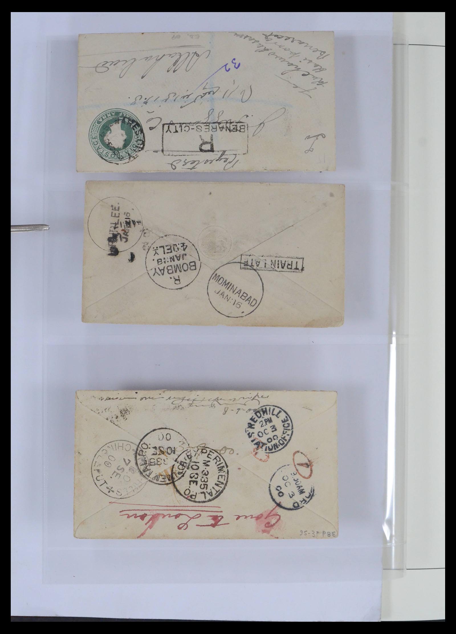 39526 0013 - Postzegelverzameling 39526 India en Staten stempels 1856-1940.