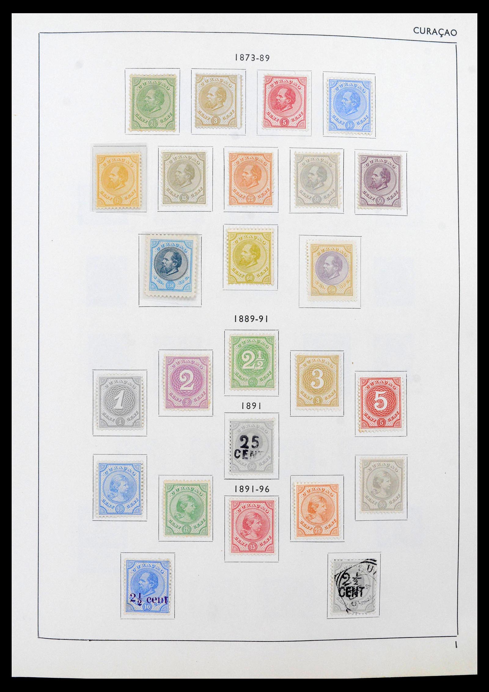39527 0001 - Postzegelverzameling 39527 Curaçao/Antillen 1873-1992.