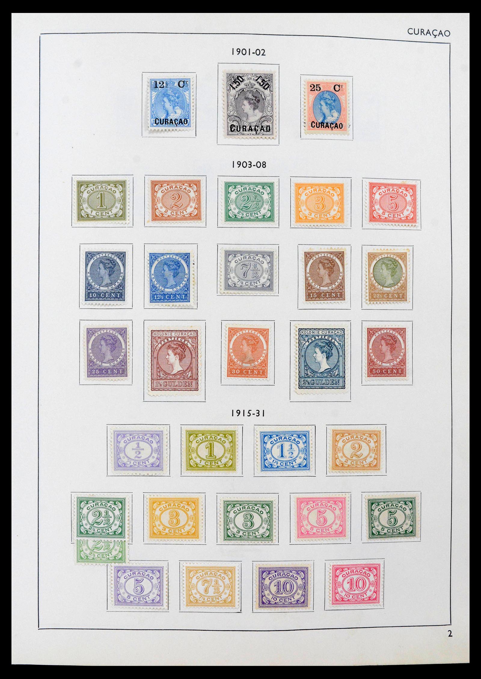 39527 0002 - Postzegelverzameling 39527 Curaçao/Antillen 1873-1992.