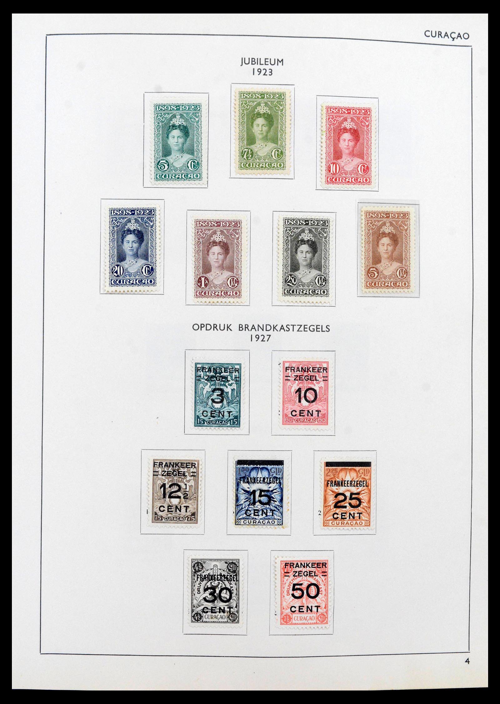 39527 0004 - Postzegelverzameling 39527 Curaçao/Antillen 1873-1992.