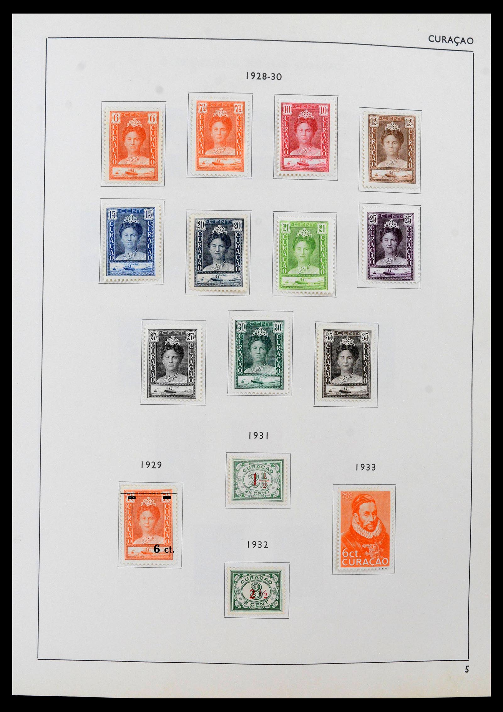 39527 0005 - Postzegelverzameling 39527 Curaçao/Antillen 1873-1992.