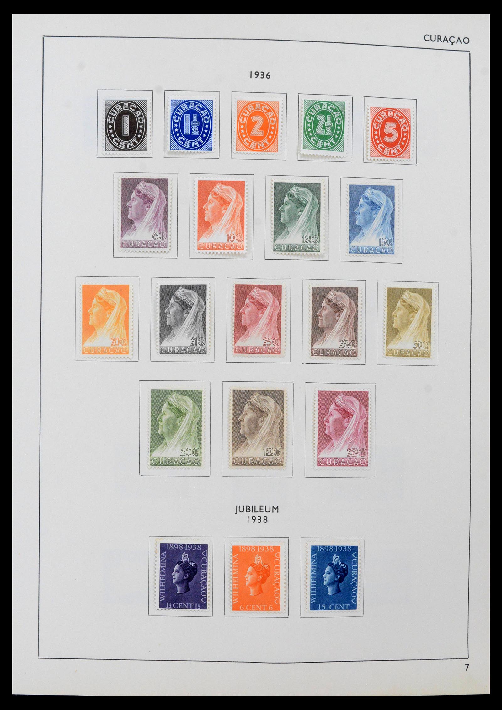 39527 0007 - Postzegelverzameling 39527 Curaçao/Antillen 1873-1992.