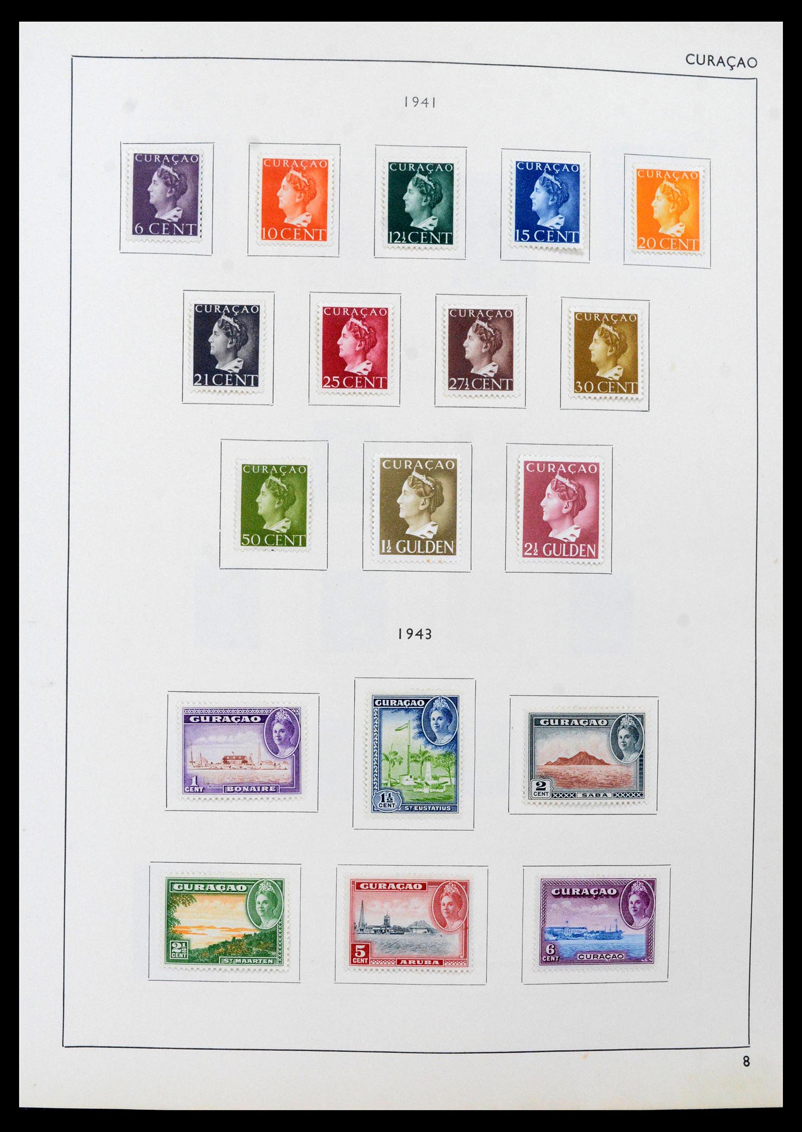 39527 0008 - Postzegelverzameling 39527 Curaçao/Antillen 1873-1992.