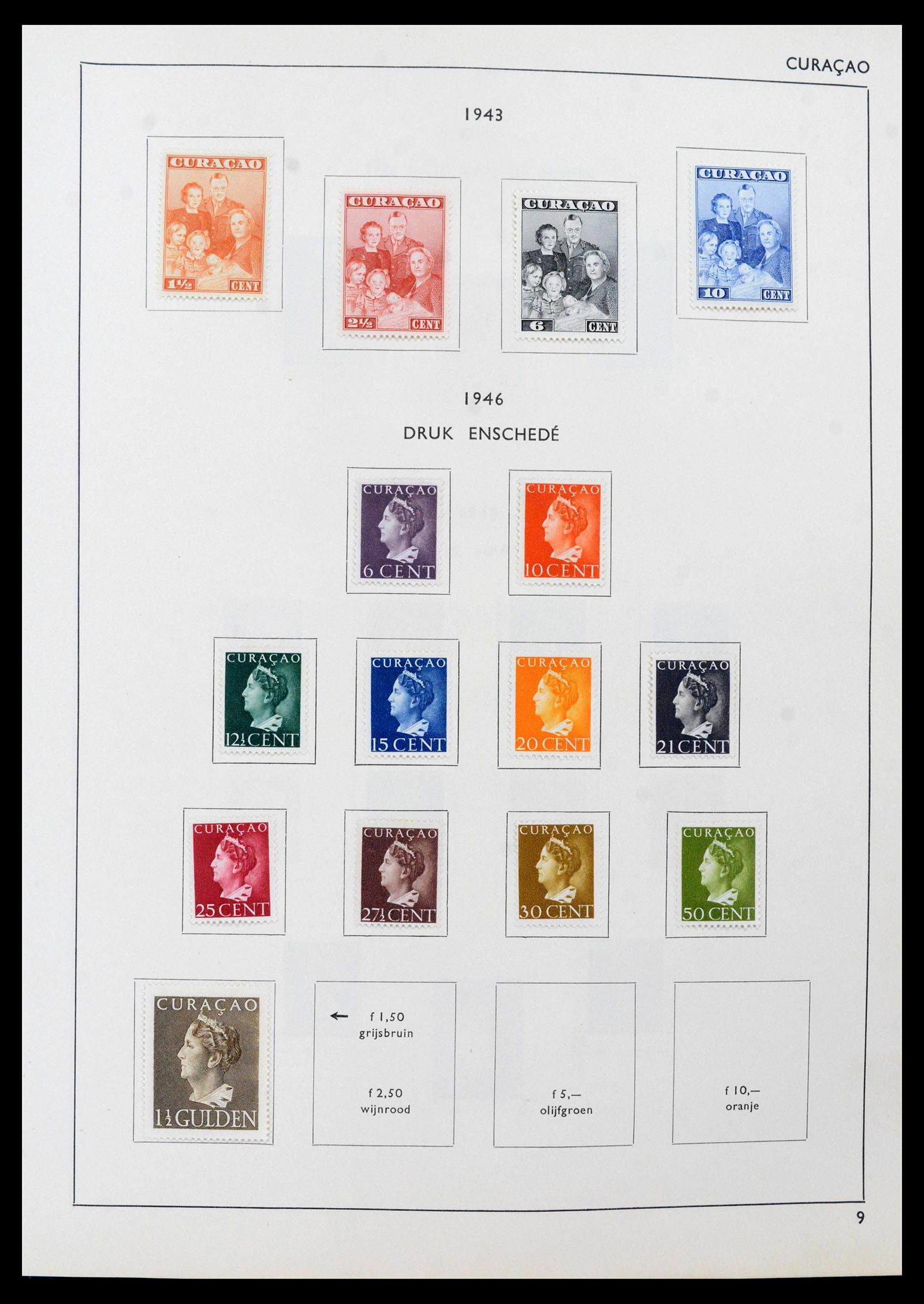 39527 0009 - Postzegelverzameling 39527 Curaçao/Antillen 1873-1992.
