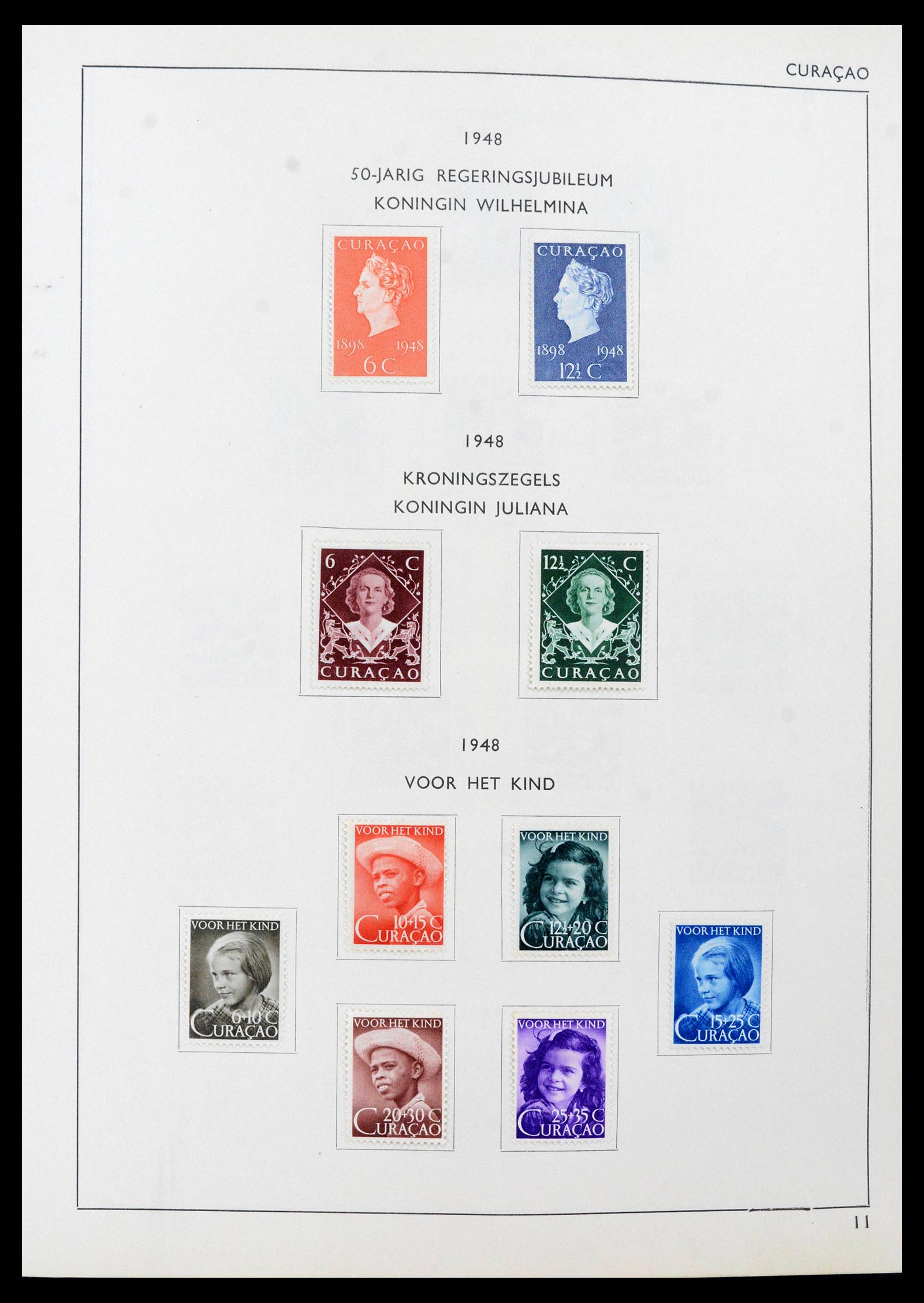 39527 0011 - Postzegelverzameling 39527 Curaçao/Antillen 1873-1992.