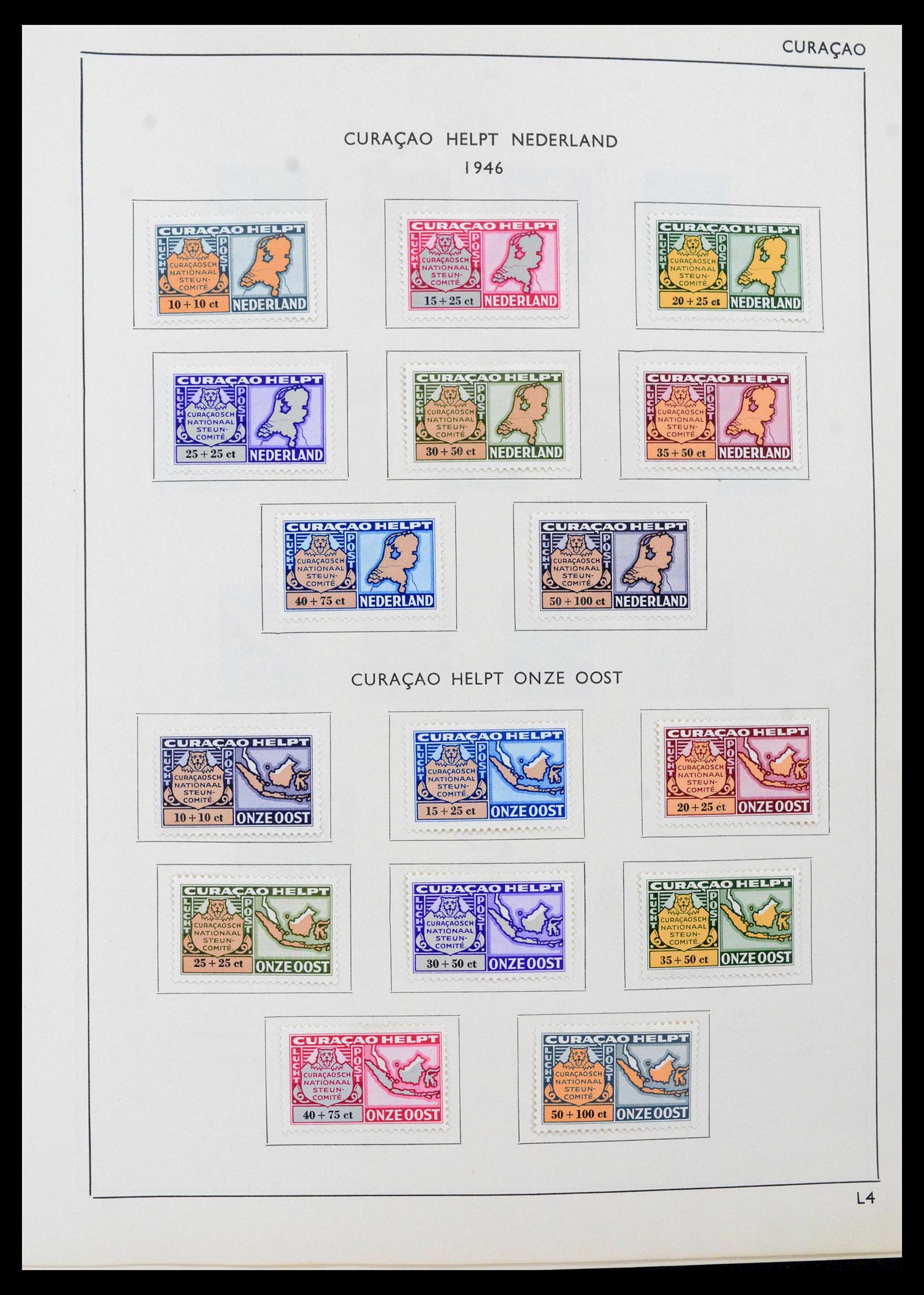 39527 0015 - Postzegelverzameling 39527 Curaçao/Antillen 1873-1992.