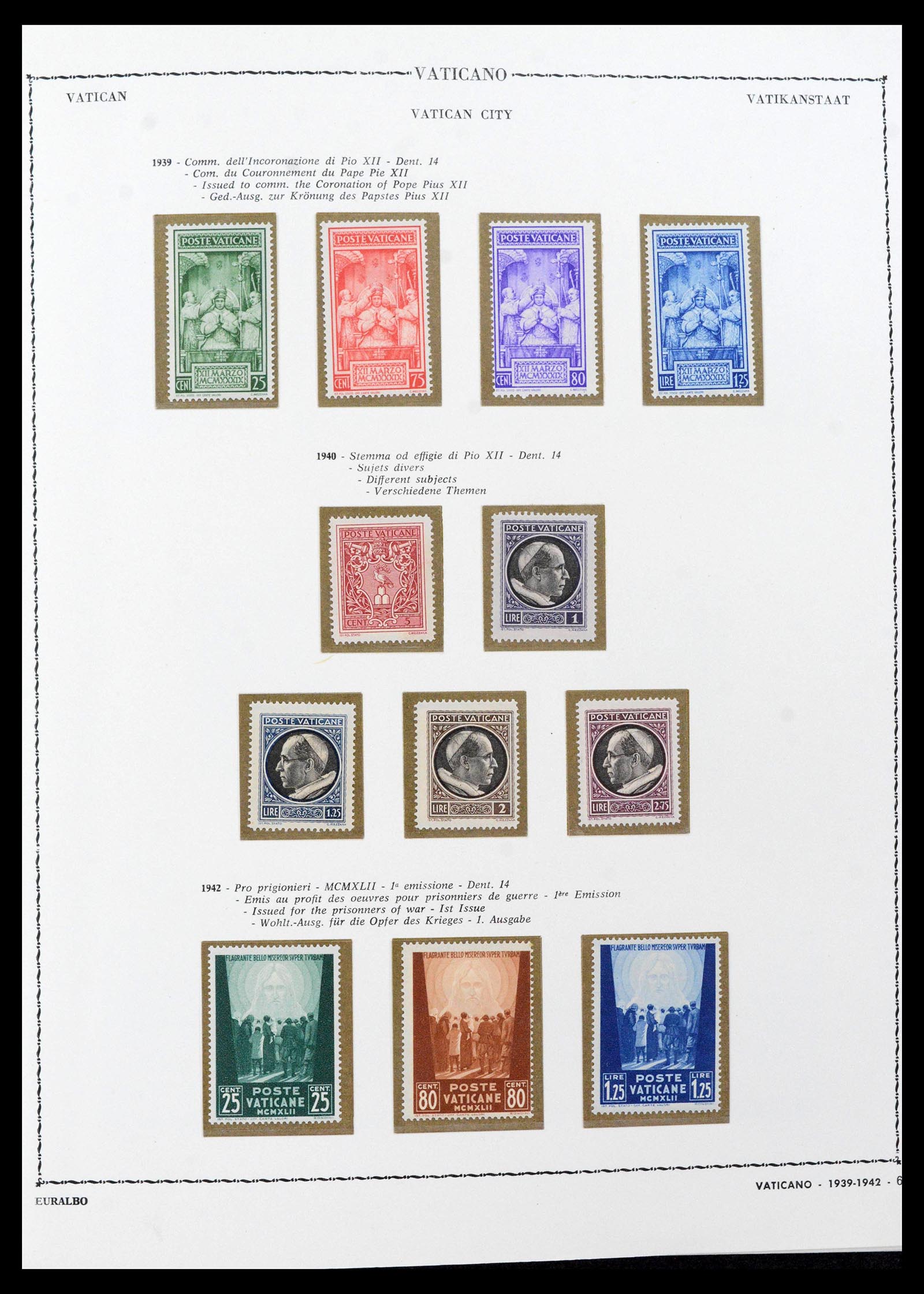 39529 0006 - Postzegelverzameling 39529 Vaticaan 1929-1972.
