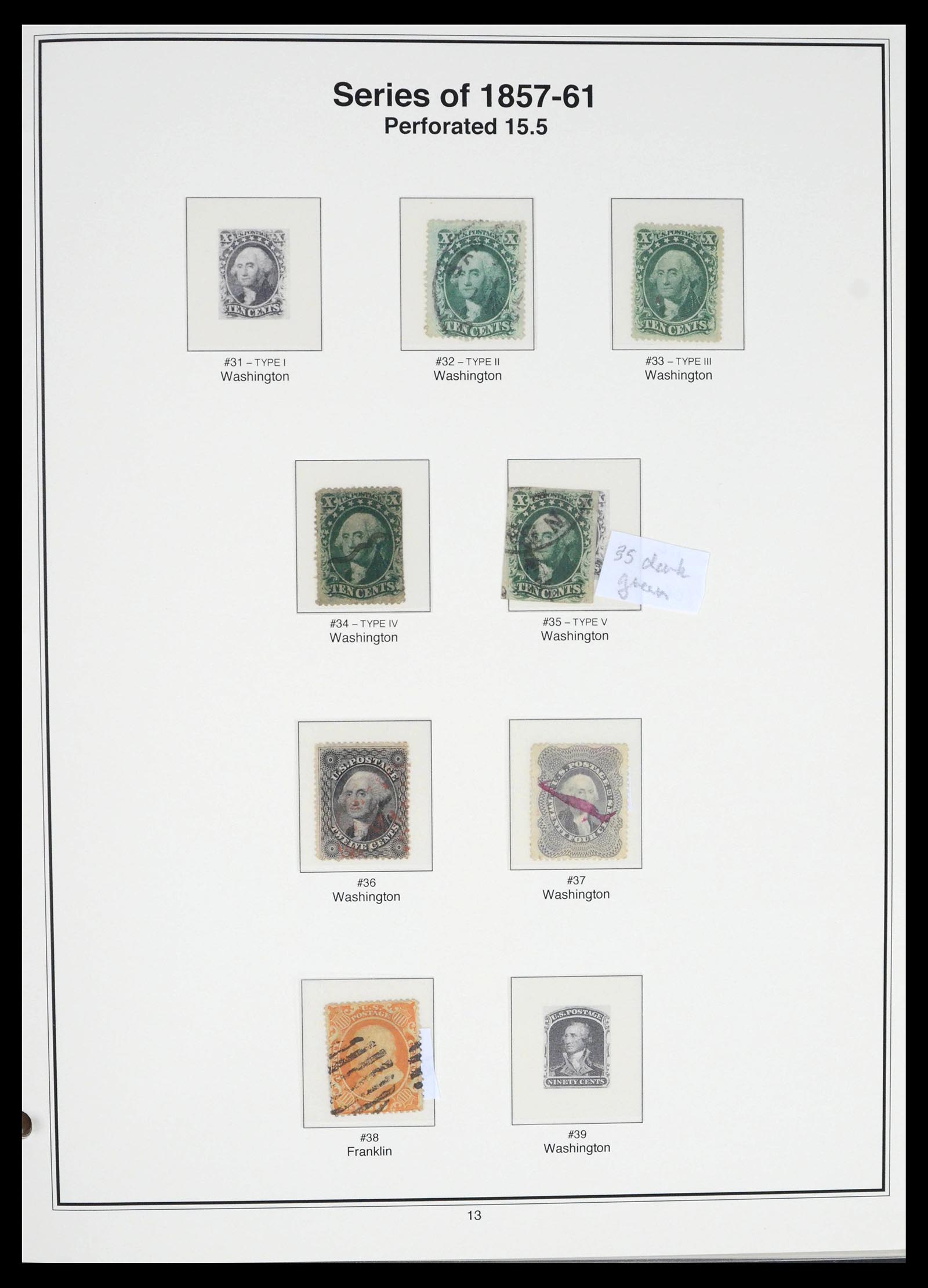 39530 0014 - Stamp collection 39530 USA 1847-1984.
