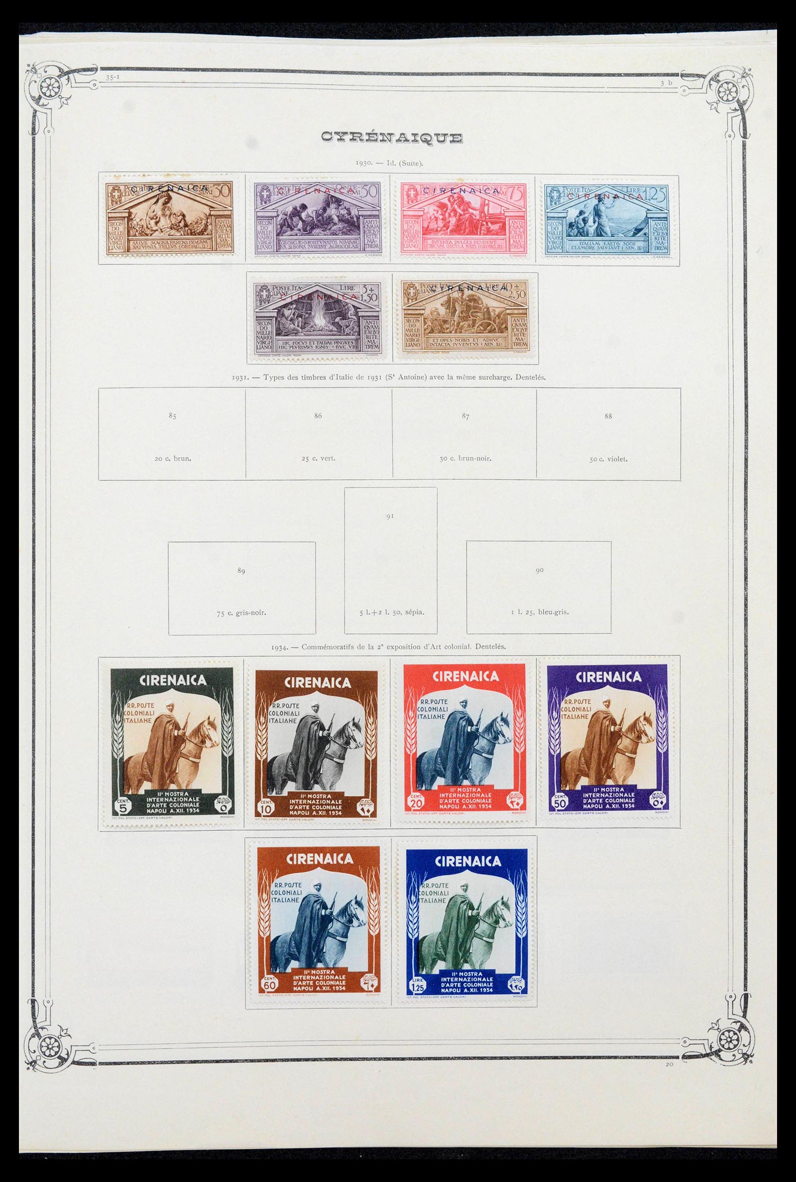 39535 0010 - Postzegelverzameling 39535 Italiaanse koloniën 1893-1941.