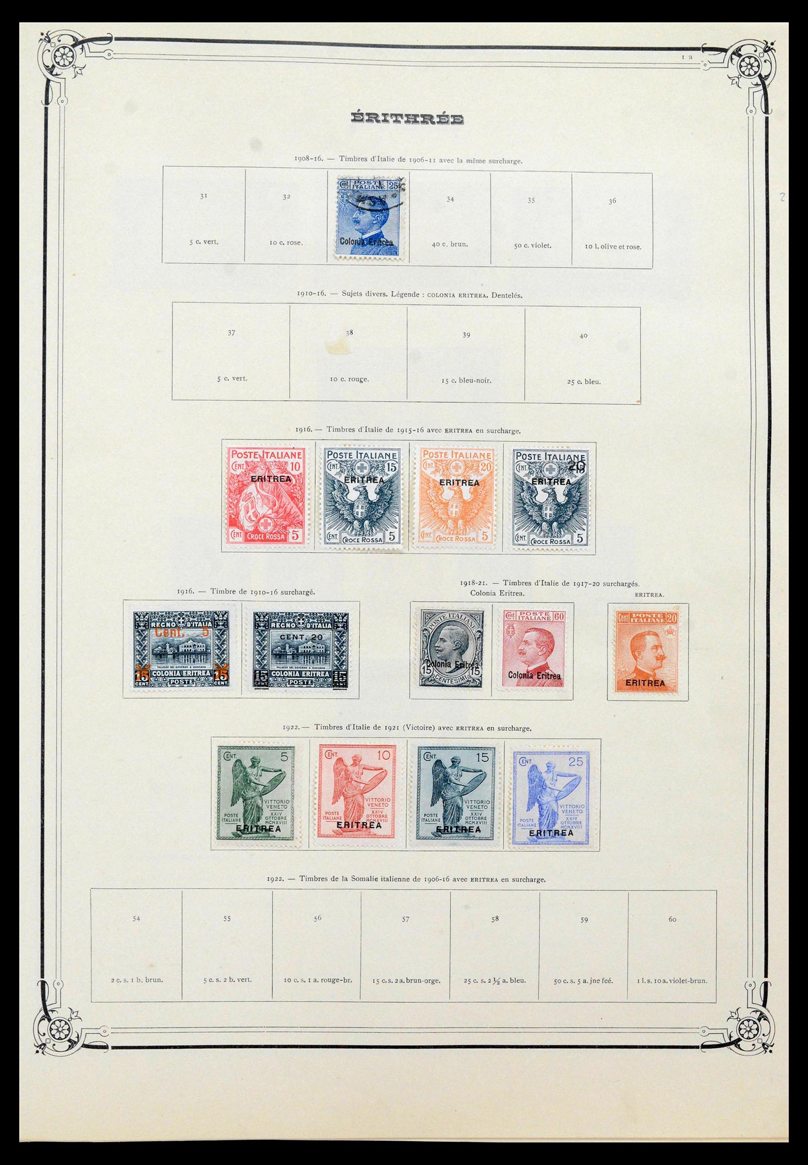 39535 0014 - Postzegelverzameling 39535 Italiaanse koloniën 1893-1941.