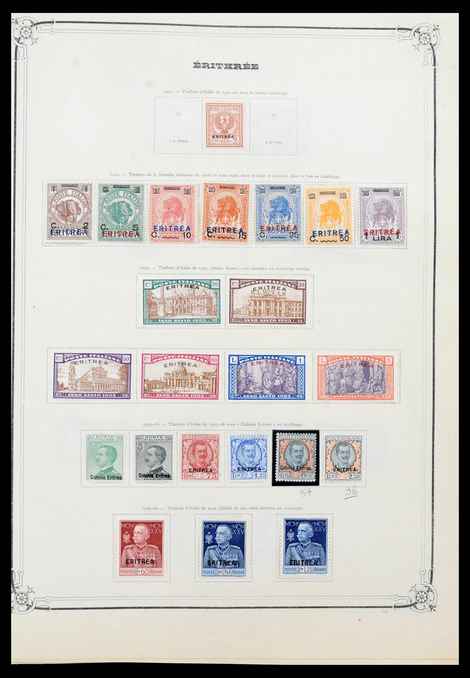 39535 0016 - Postzegelverzameling 39535 Italiaanse koloniën 1893-1941.