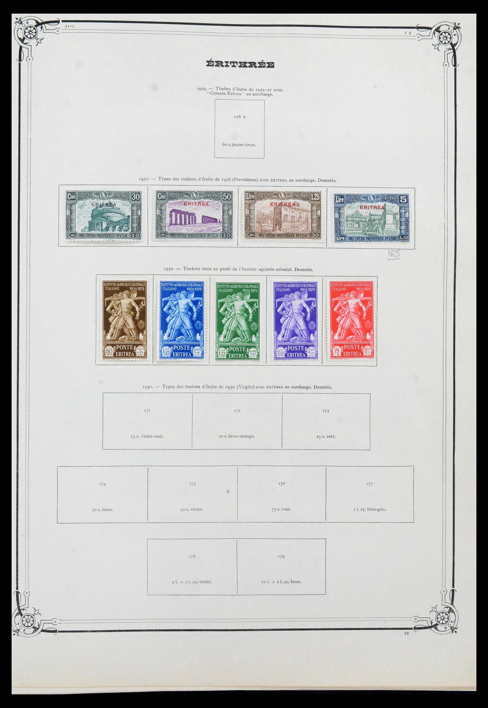 39535 0020 - Postzegelverzameling 39535 Italiaanse koloniën 1893-1941.