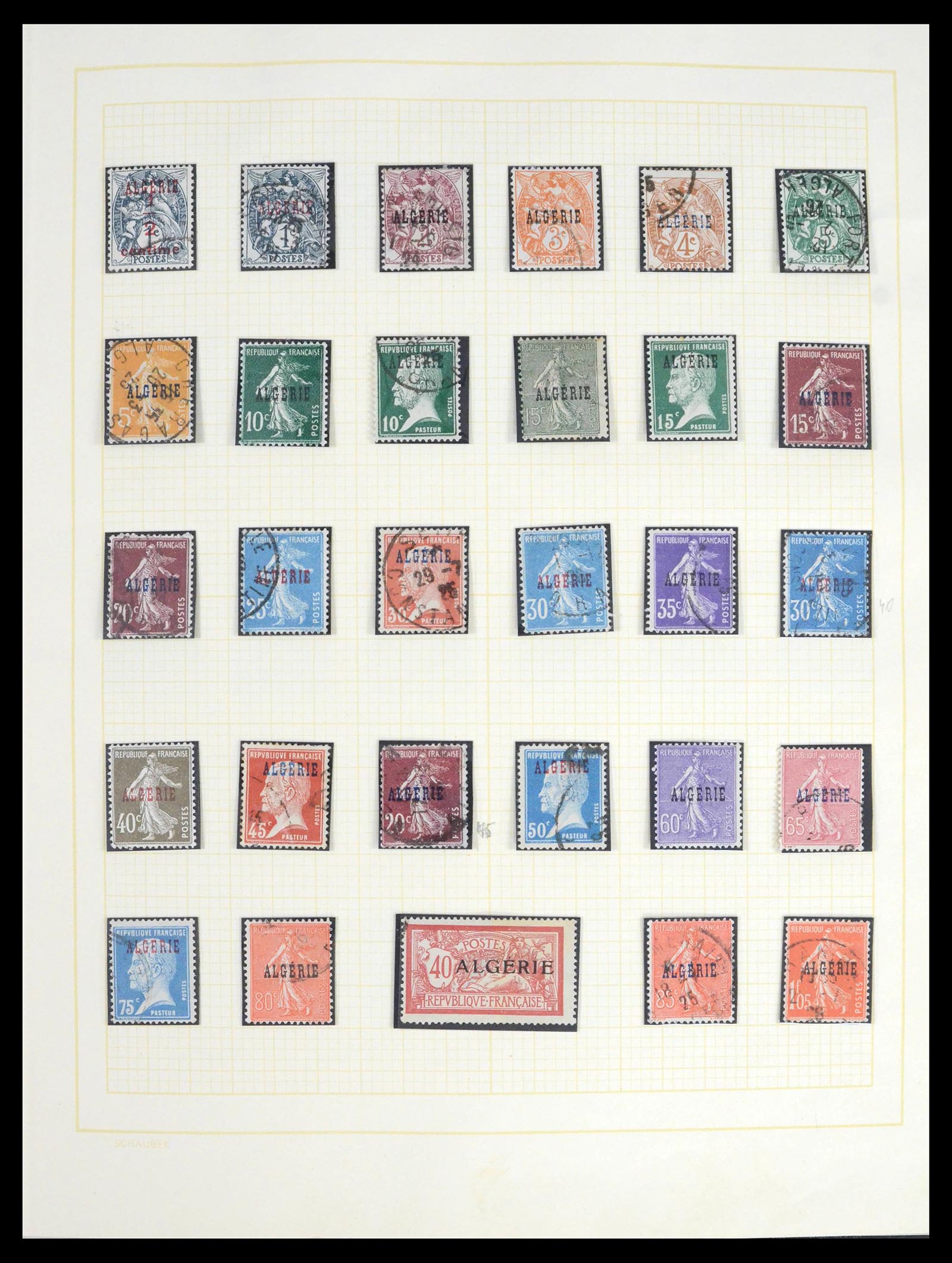 39536 0001 - Postzegelverzameling 39536 Algerije 1924-1978.