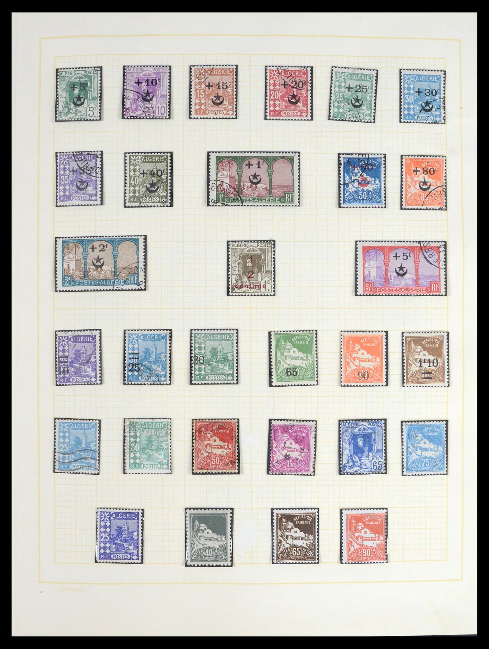 39536 0004 - Postzegelverzameling 39536 Algerije 1924-1978.