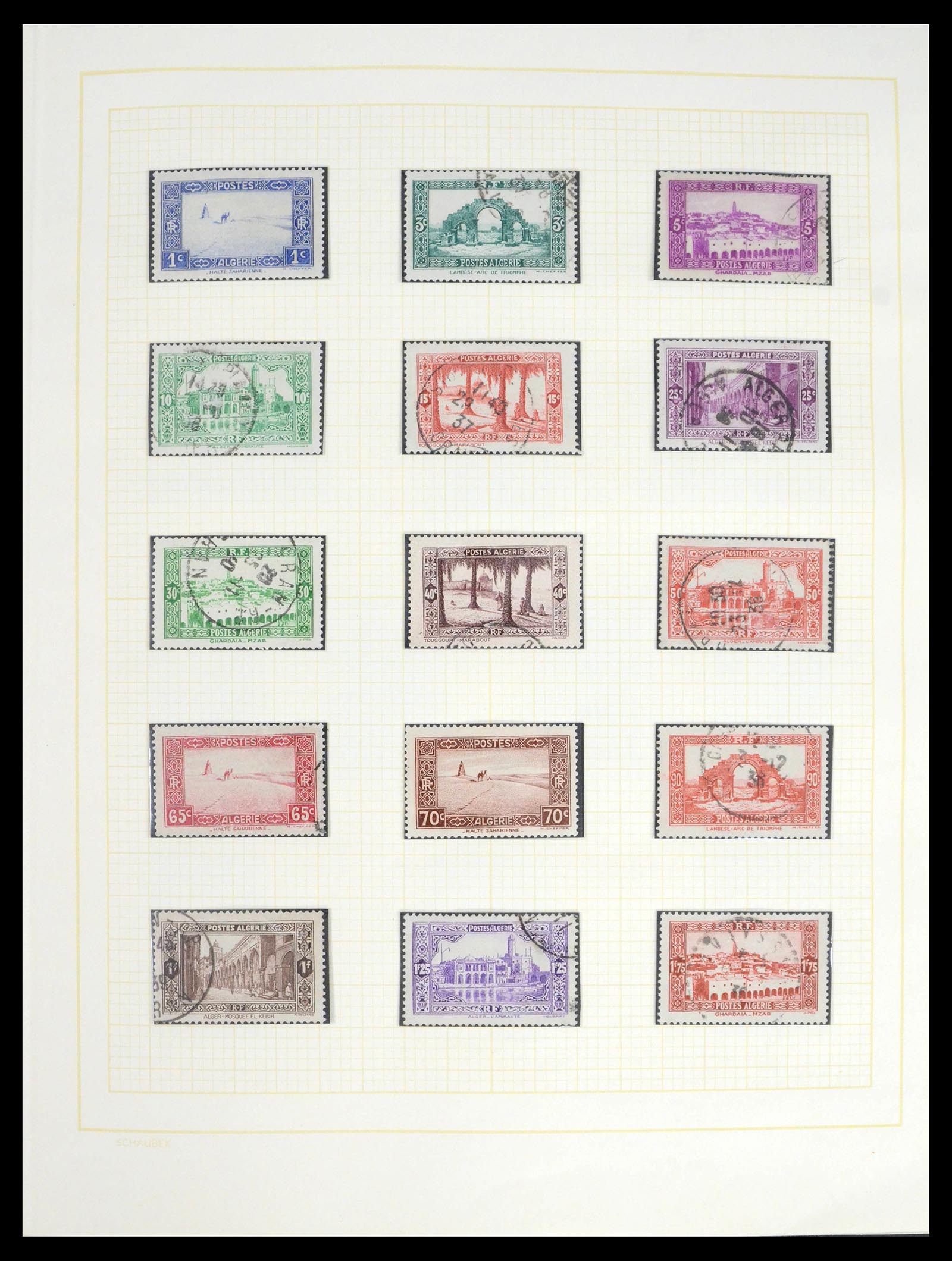 39536 0006 - Postzegelverzameling 39536 Algerije 1924-1978.