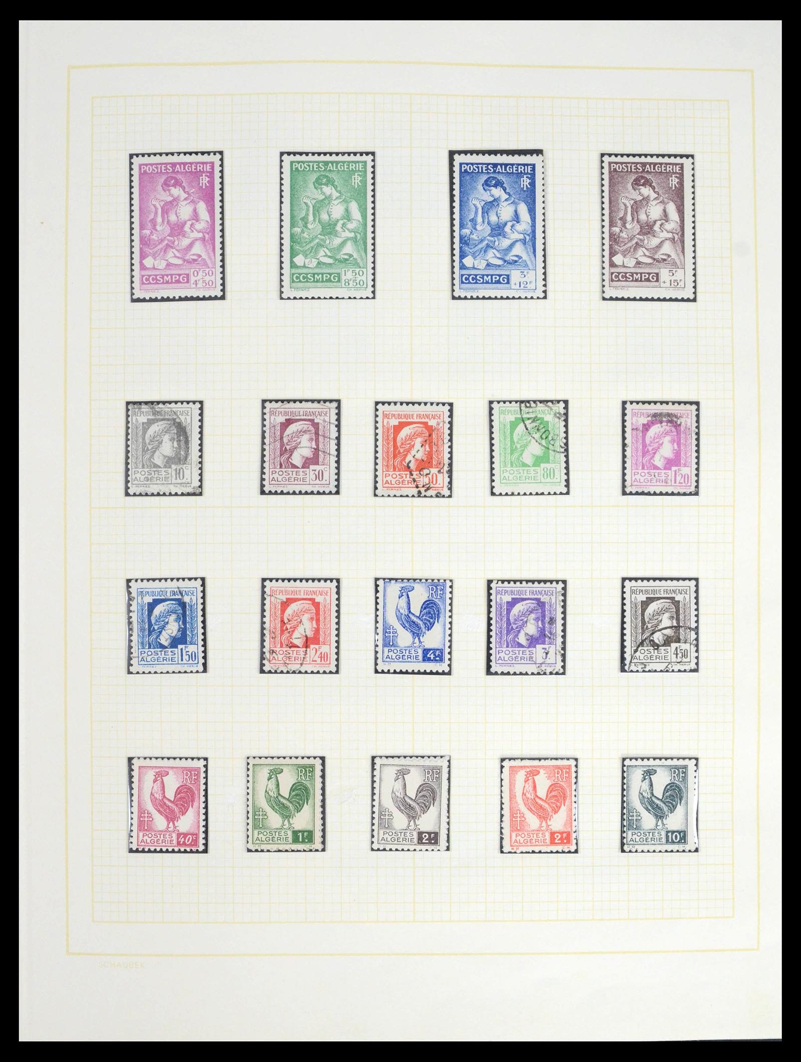 39536 0012 - Postzegelverzameling 39536 Algerije 1924-1978.