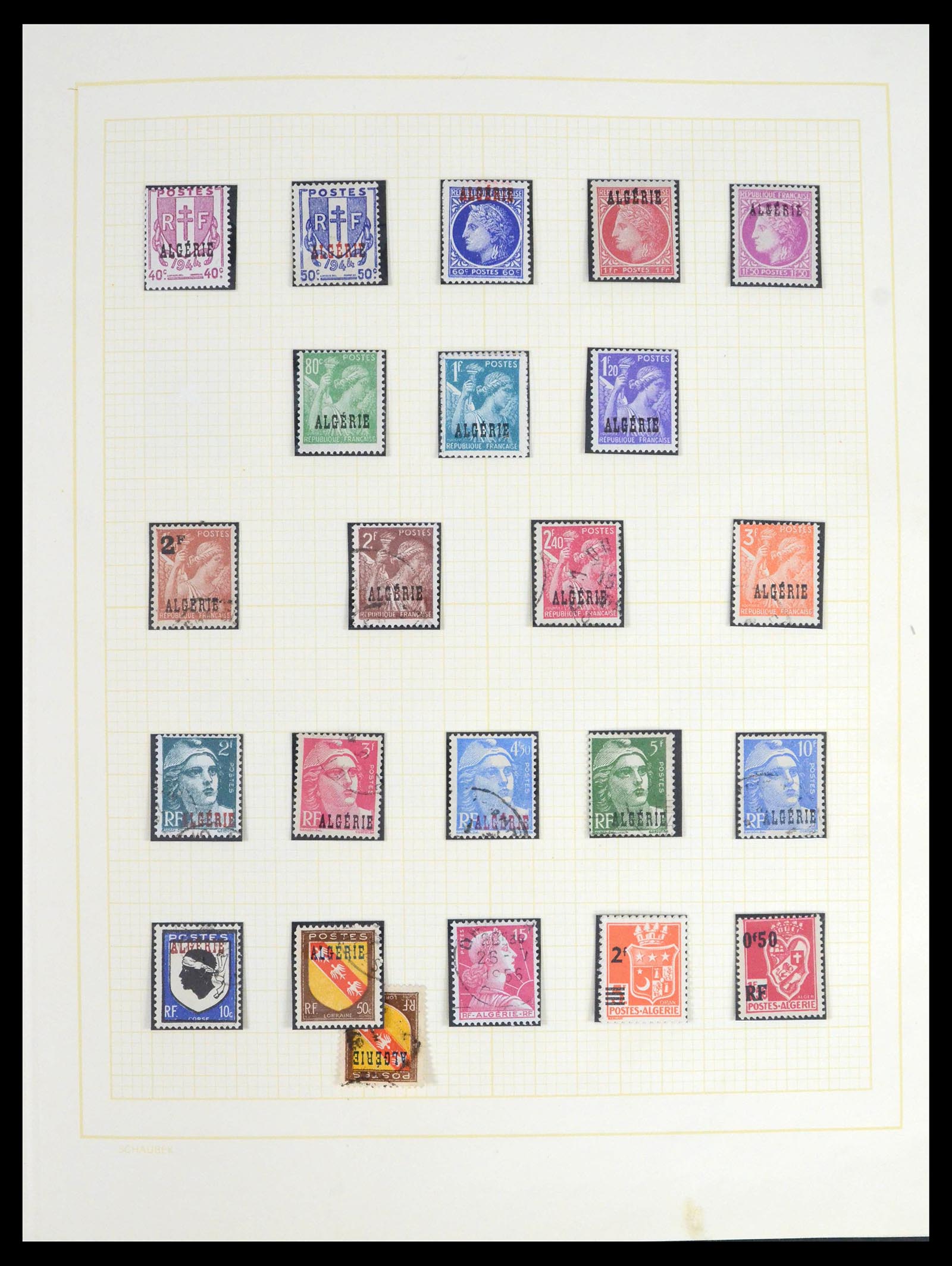 39536 0014 - Postzegelverzameling 39536 Algerije 1924-1978.