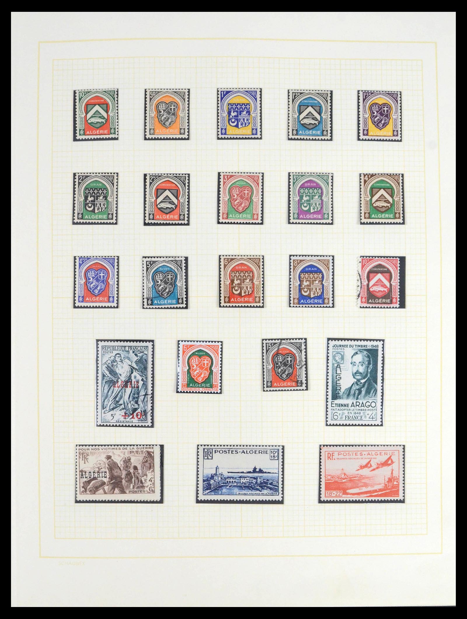39536 0015 - Postzegelverzameling 39536 Algerije 1924-1978.