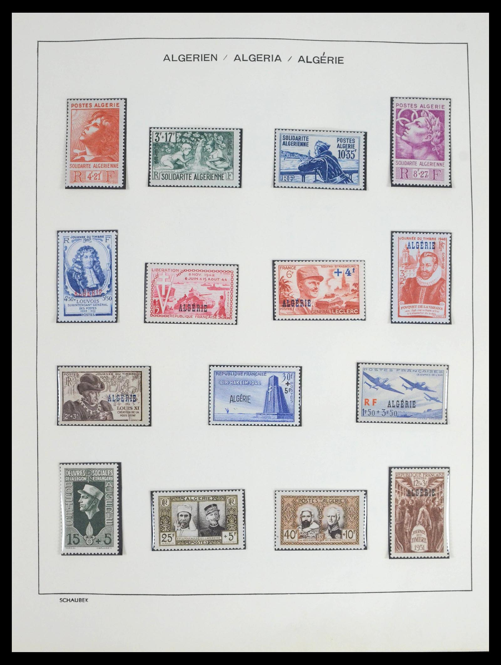 39536 0017 - Postzegelverzameling 39536 Algerije 1924-1978.