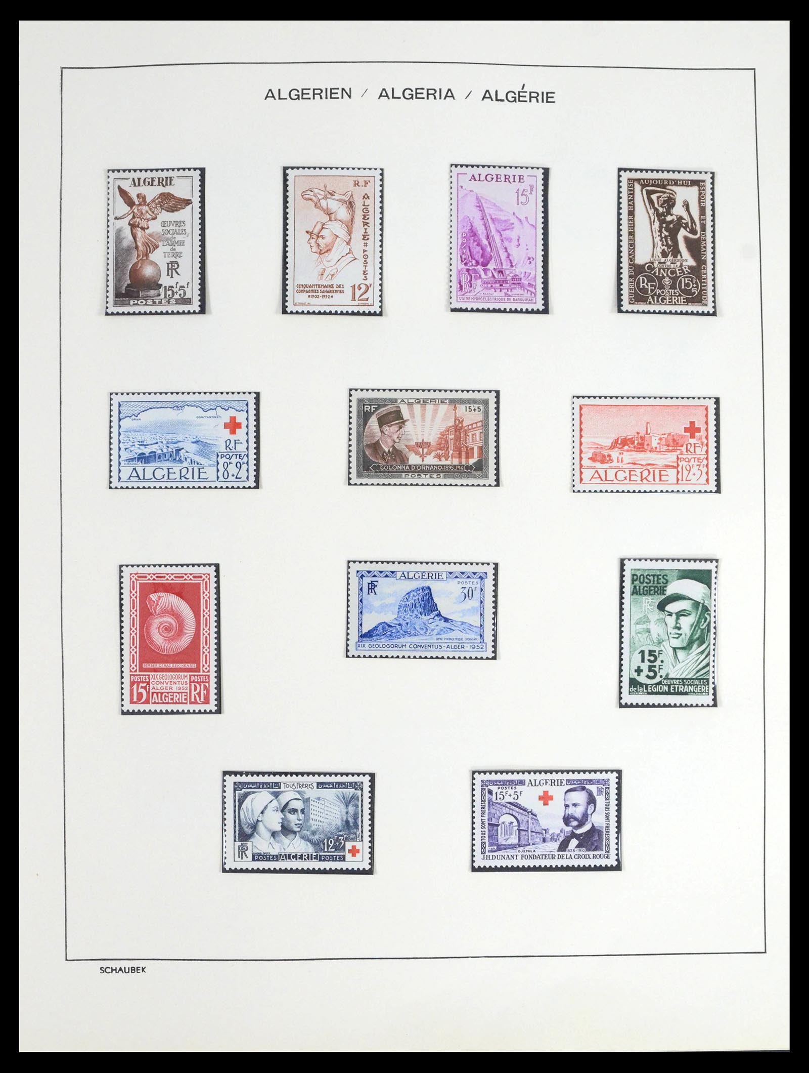 39536 0020 - Postzegelverzameling 39536 Algerije 1924-1978.