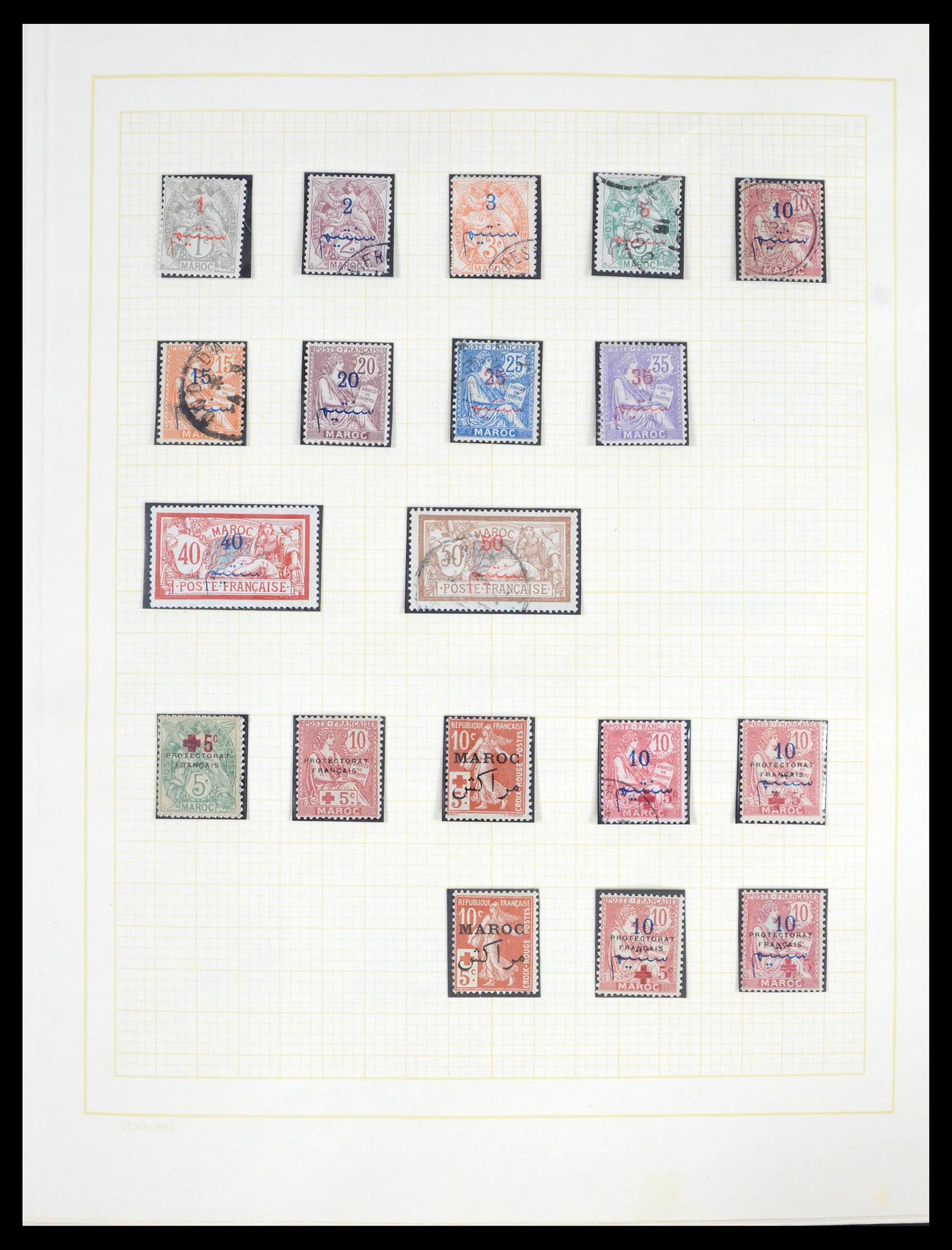 39537 0001 - Stamp collection 39537 French Morocco 1911-1976.