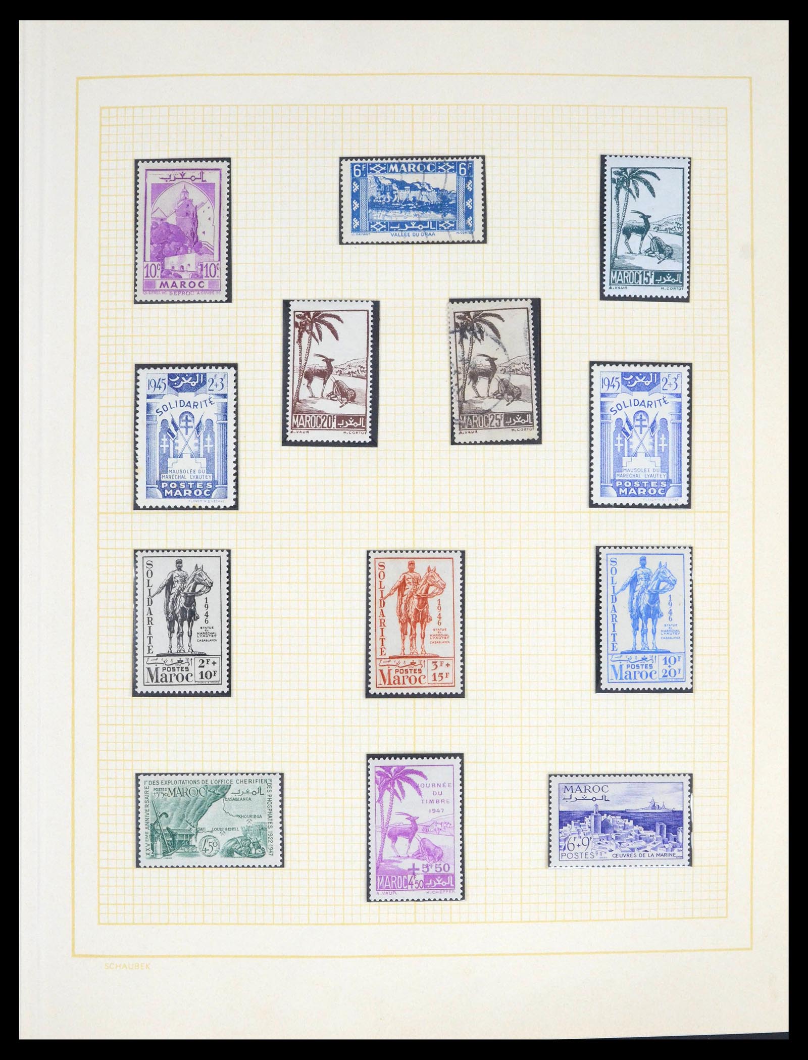 39537 0014 - Stamp collection 39537 French Morocco 1911-1976.