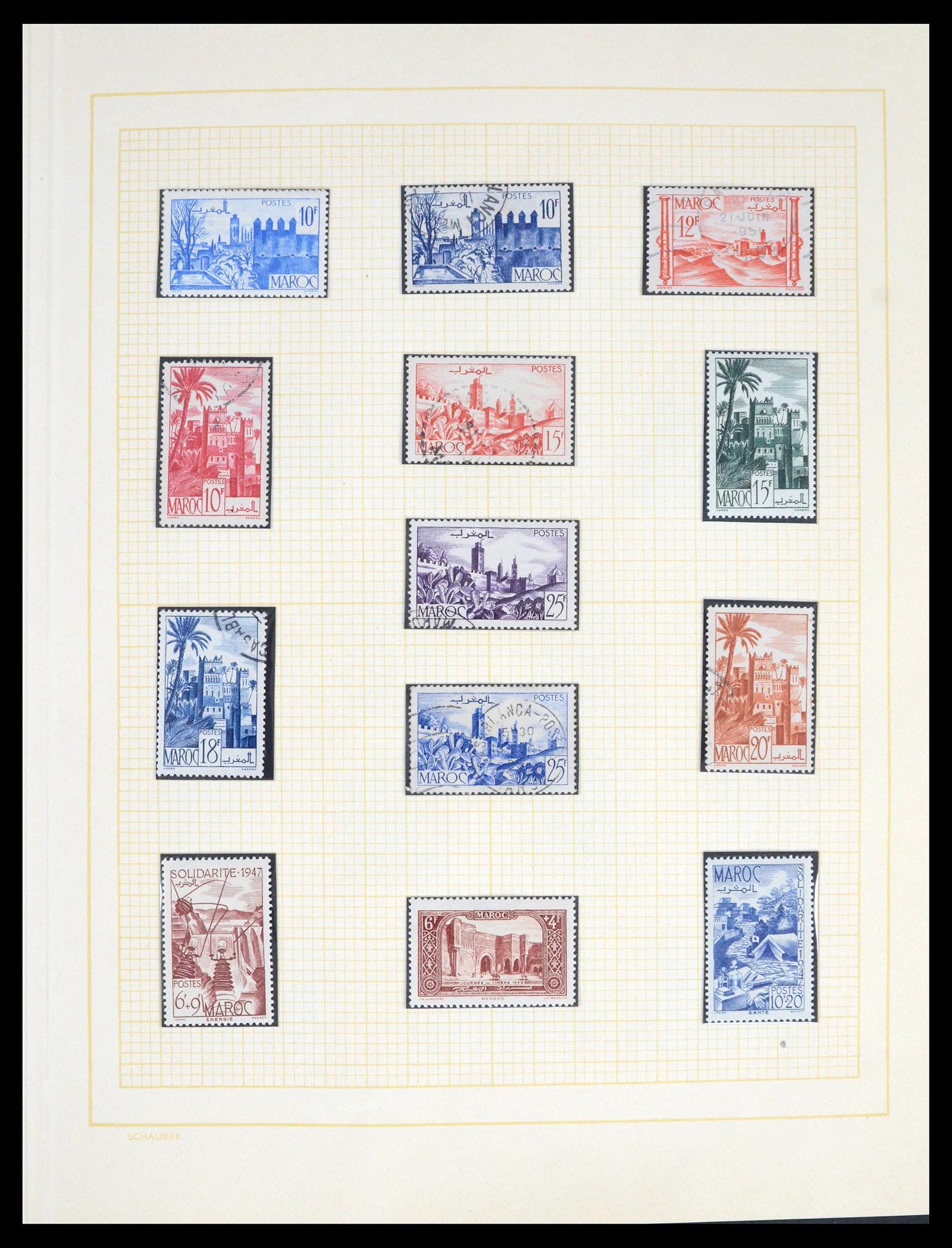 39537 0016 - Stamp collection 39537 French Morocco 1911-1976.