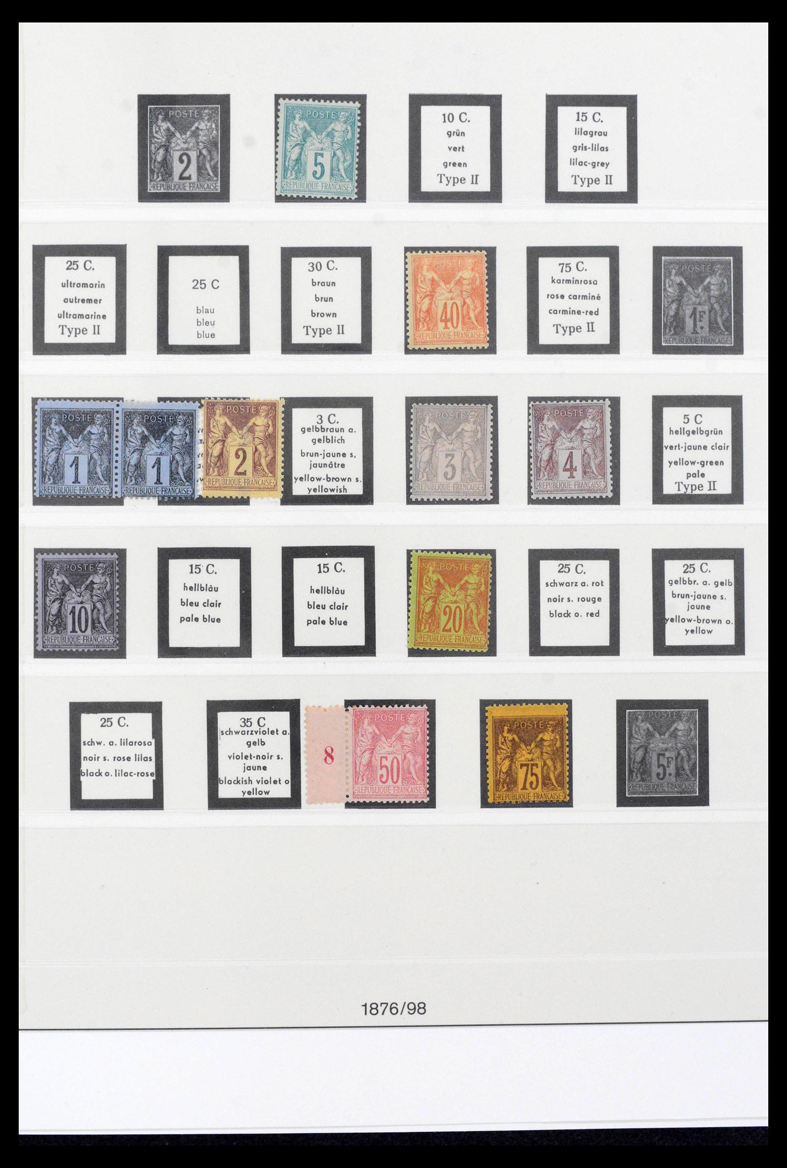 39538 0002 - Postzegelverzameling 39538 Frankrijk 1849-1964.