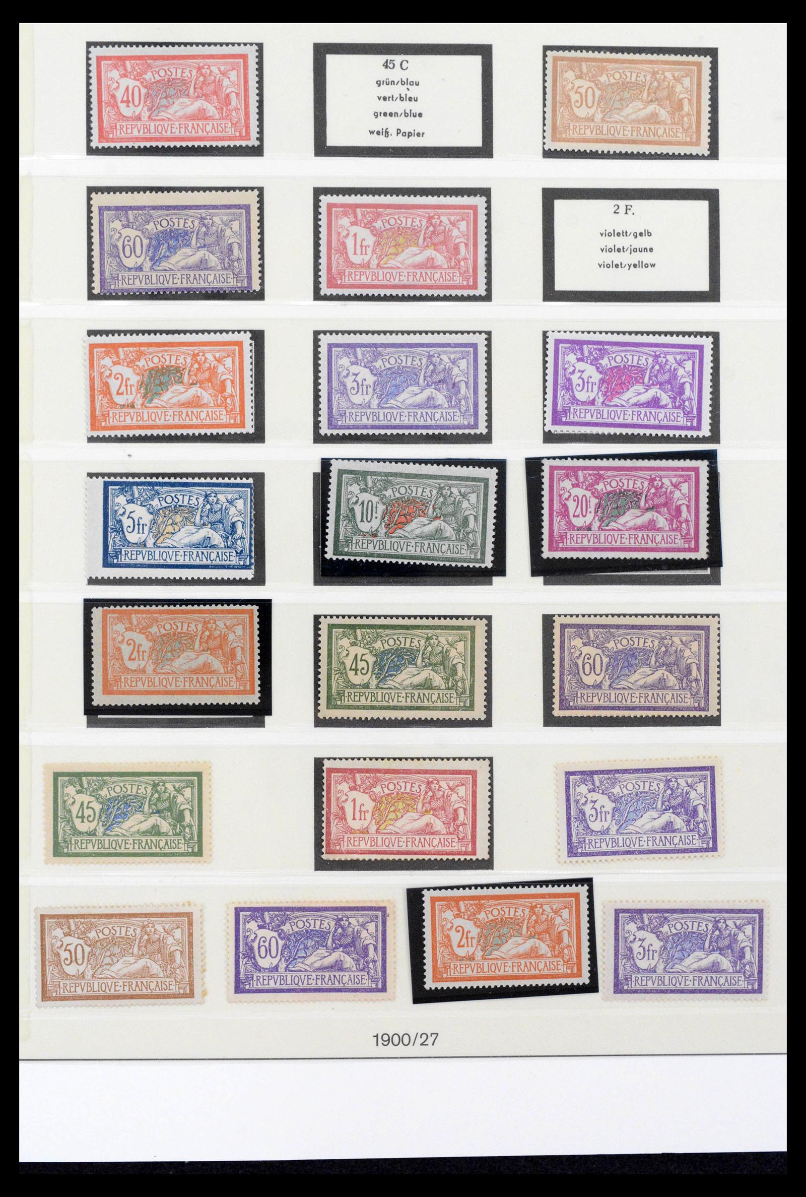 39538 0004 - Postzegelverzameling 39538 Frankrijk 1849-1964.