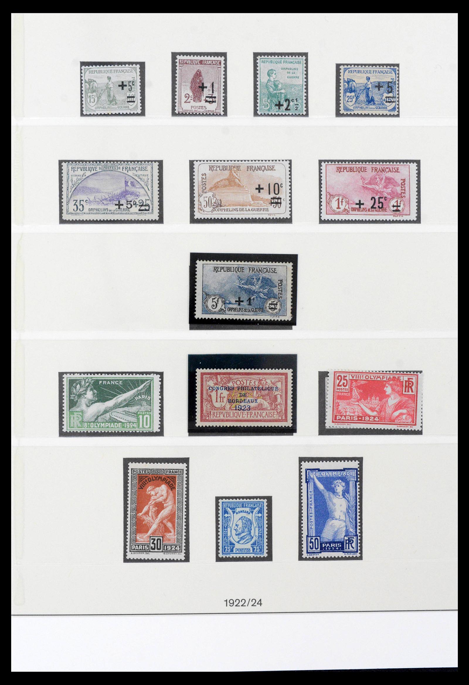 39538 0009 - Postzegelverzameling 39538 Frankrijk 1849-1964.