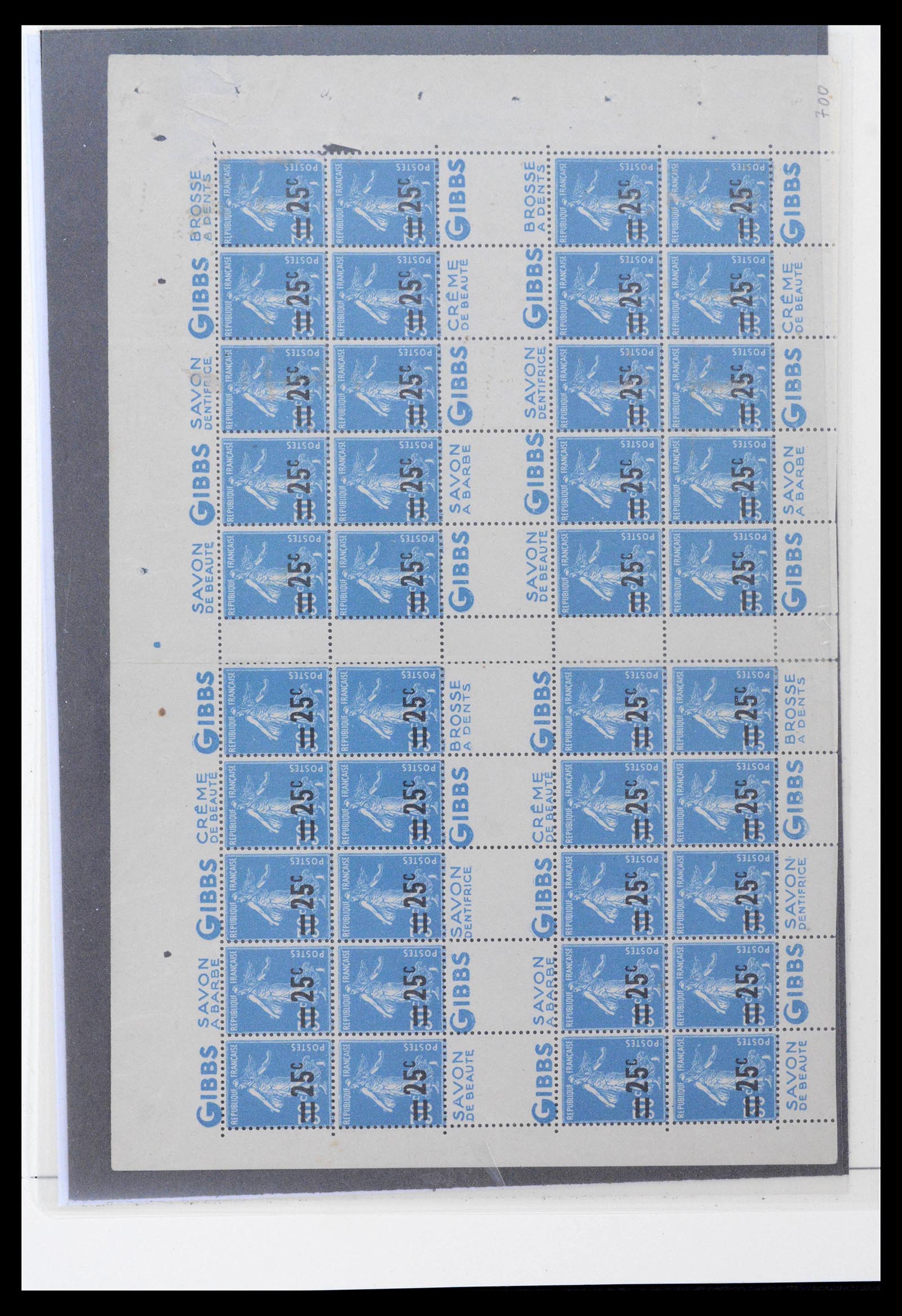 39538 0012 - Postzegelverzameling 39538 Frankrijk 1849-1964.