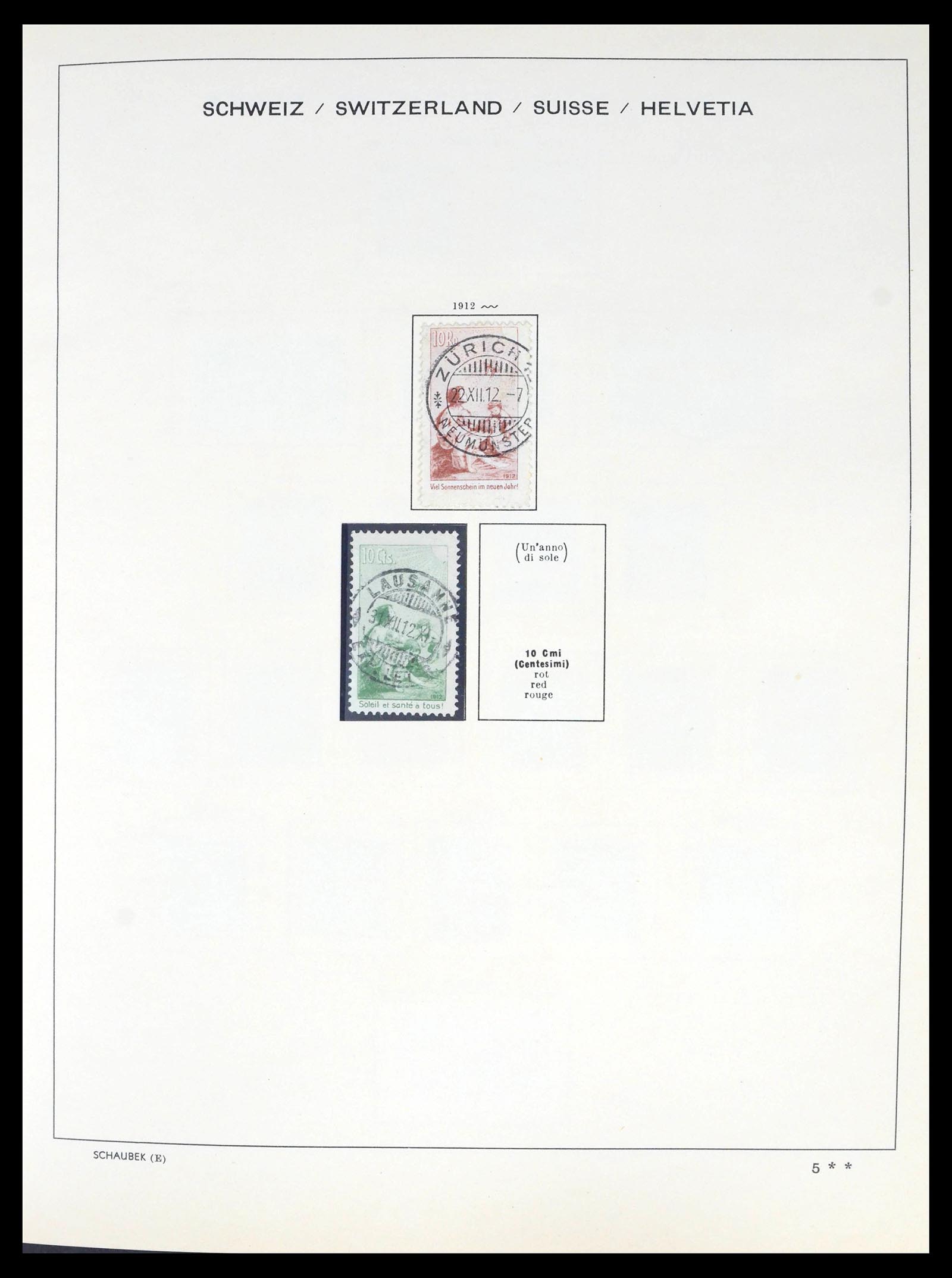 39540 0008 - Postzegelverzameling 39540 Zwitserland 1850-1982.