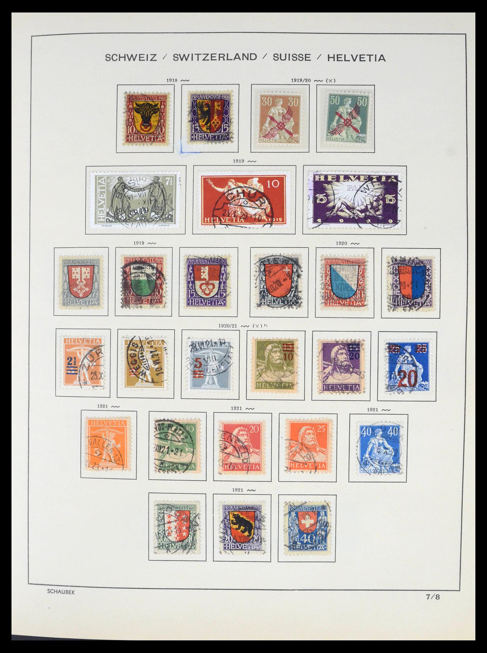 39540 0011 - Postzegelverzameling 39540 Zwitserland 1850-1982.