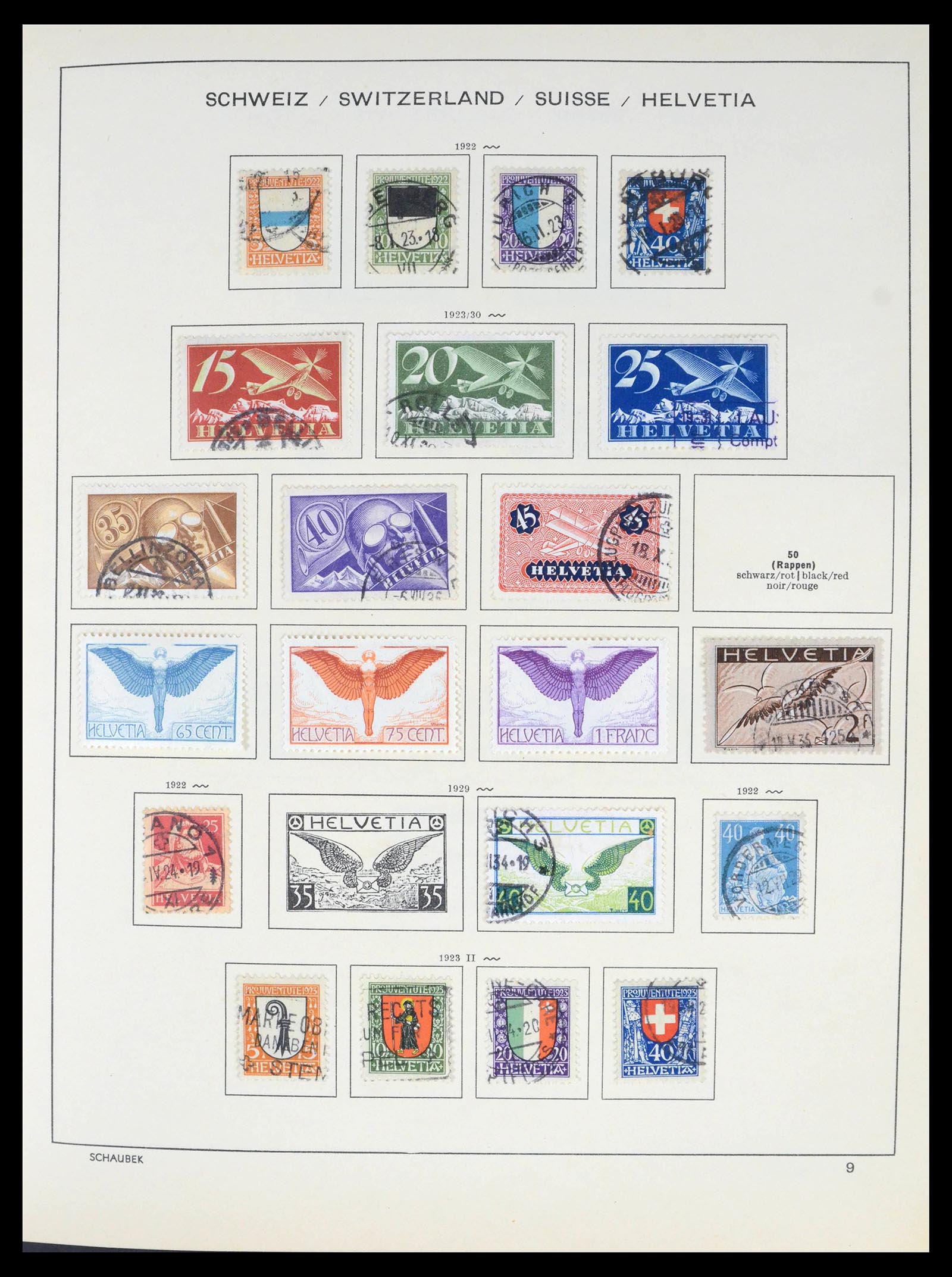 39540 0012 - Postzegelverzameling 39540 Zwitserland 1850-1982.
