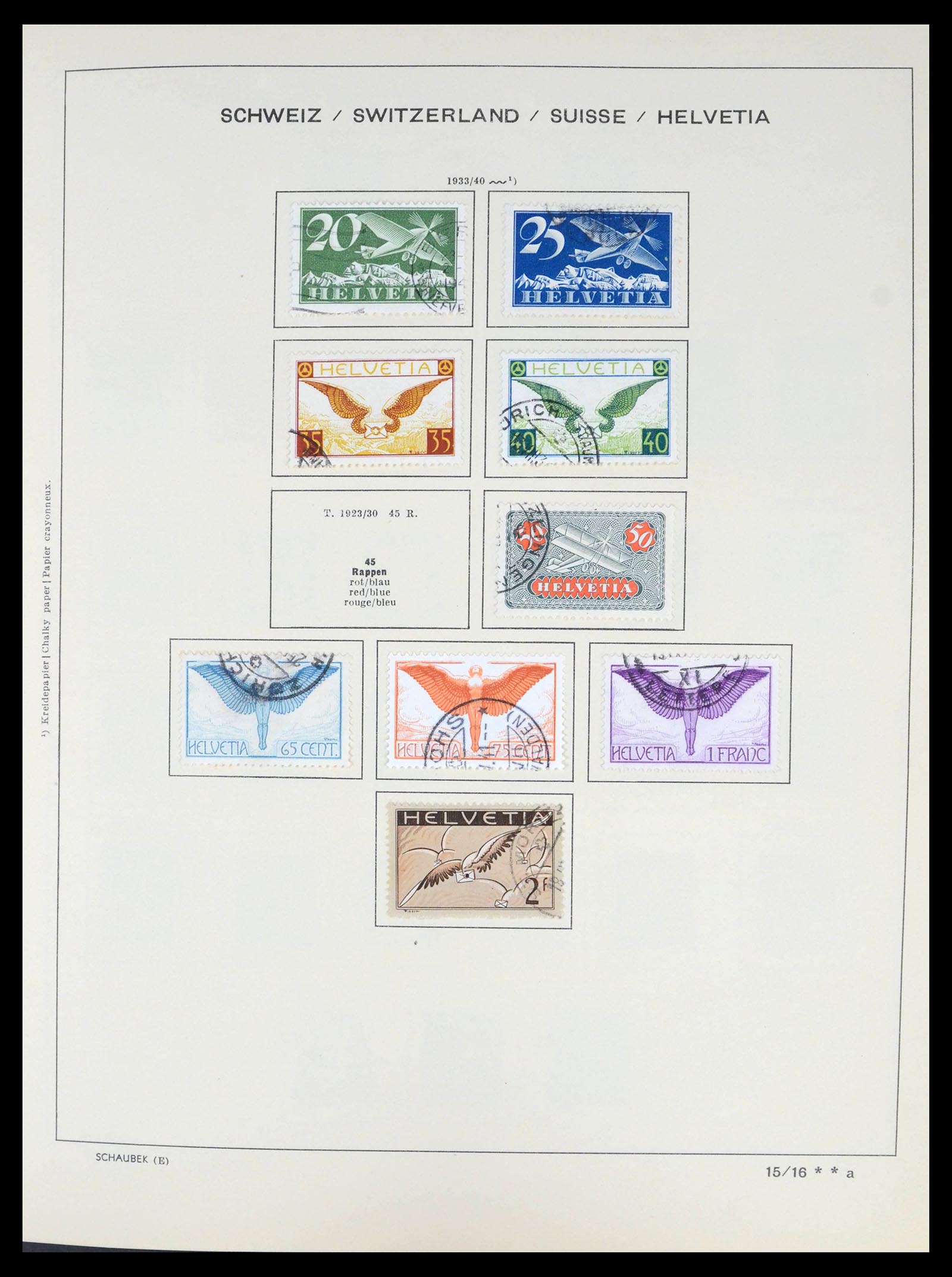 39540 0013 - Postzegelverzameling 39540 Zwitserland 1850-1982.