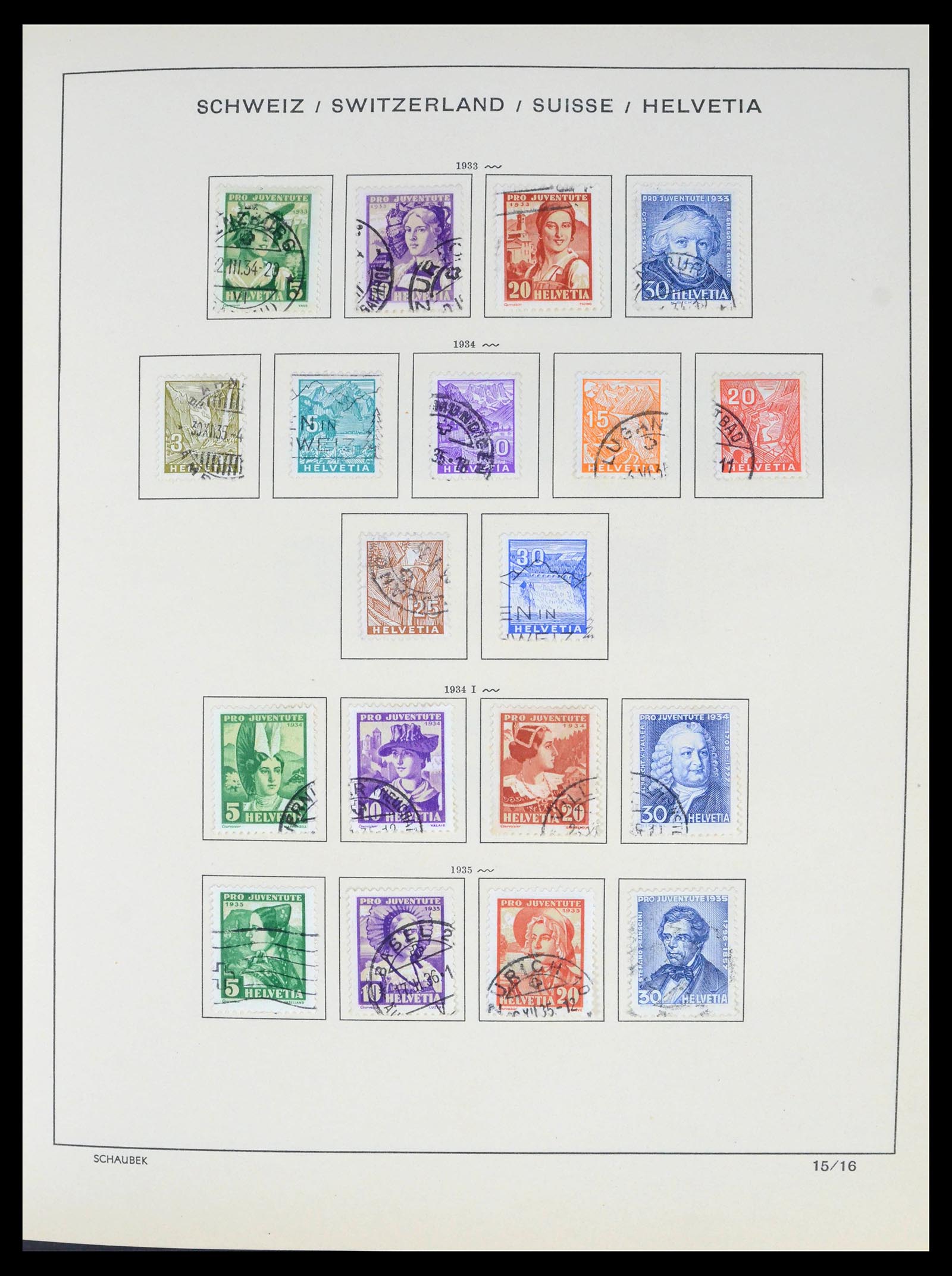39540 0018 - Postzegelverzameling 39540 Zwitserland 1850-1982.