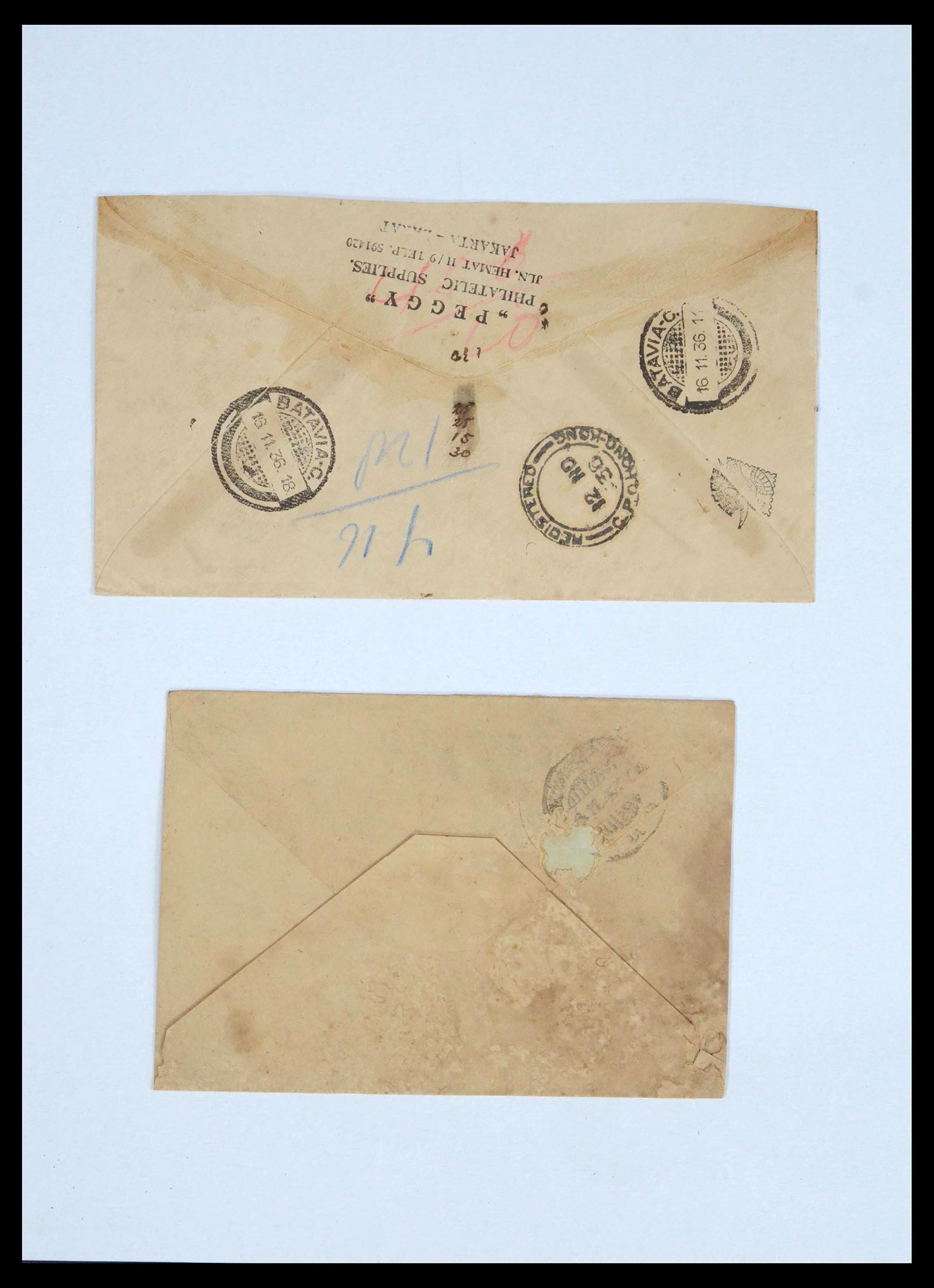 39544 0006 - Postzegelverzameling 39544 China brieven 1928-1948.