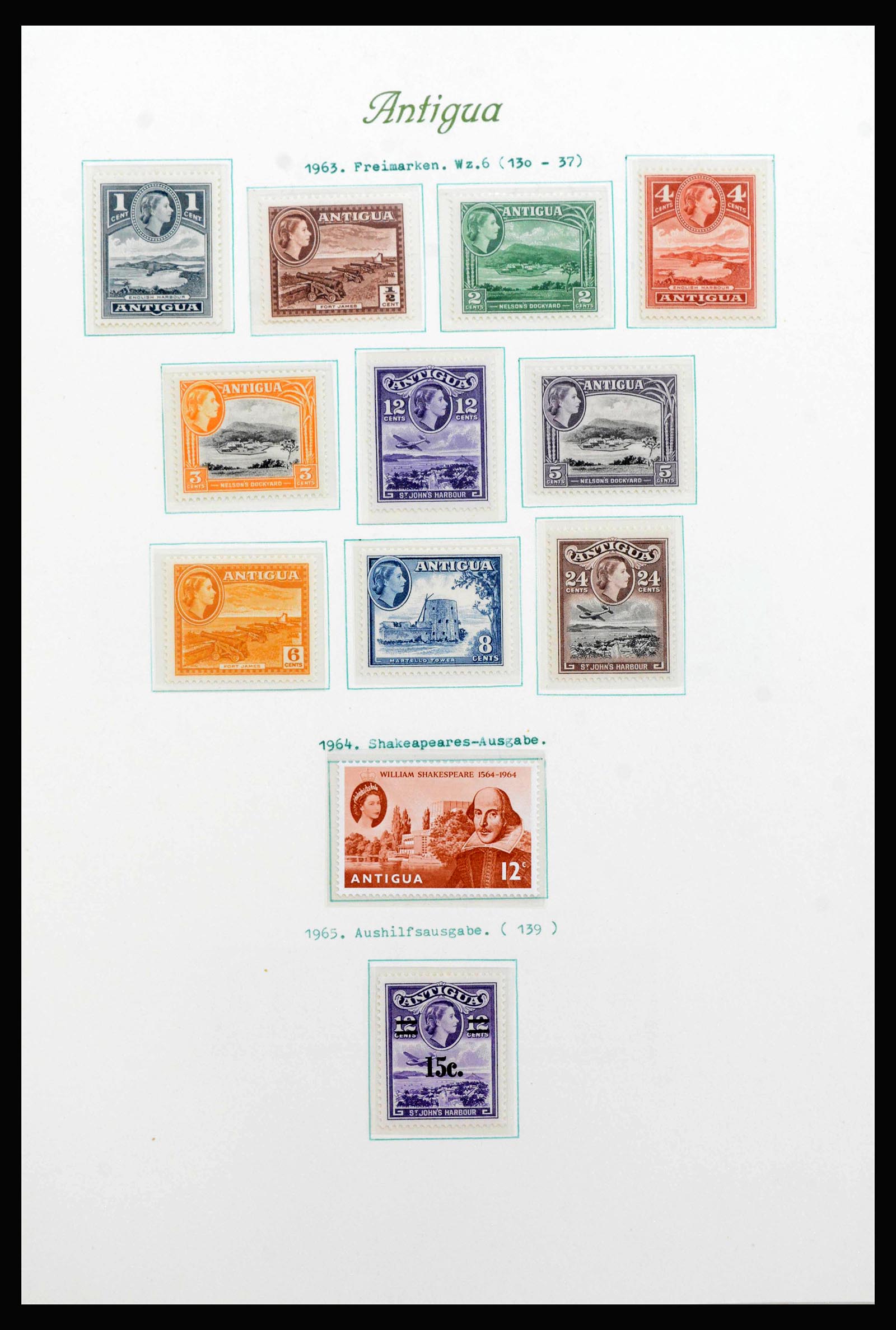 39546 0004 - Postzegelverzameling 39546 Engelse koloniën in Caribisch gebied 1937-