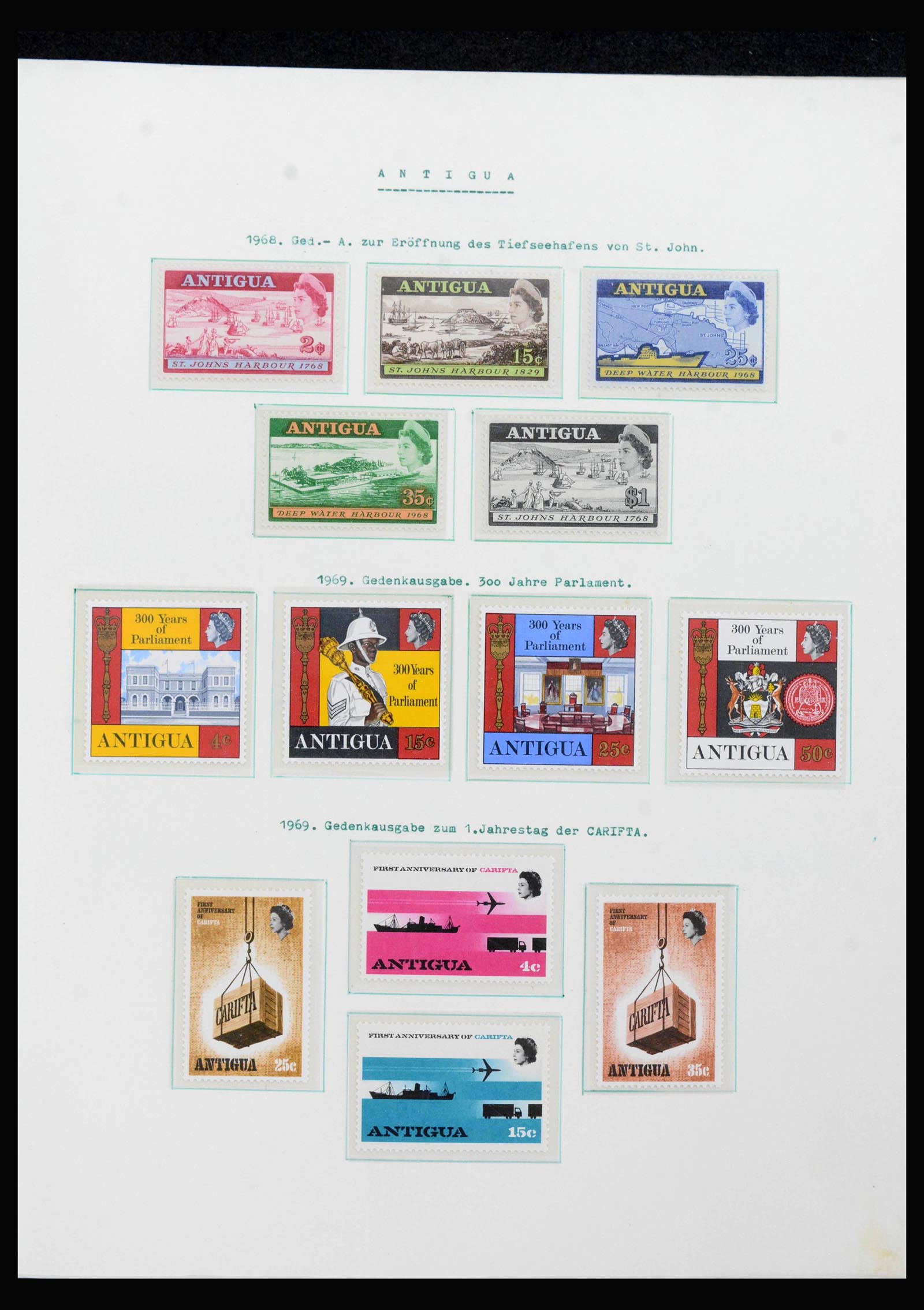 39546 0008 - Postzegelverzameling 39546 Engelse koloniën in Caribisch gebied 1937-