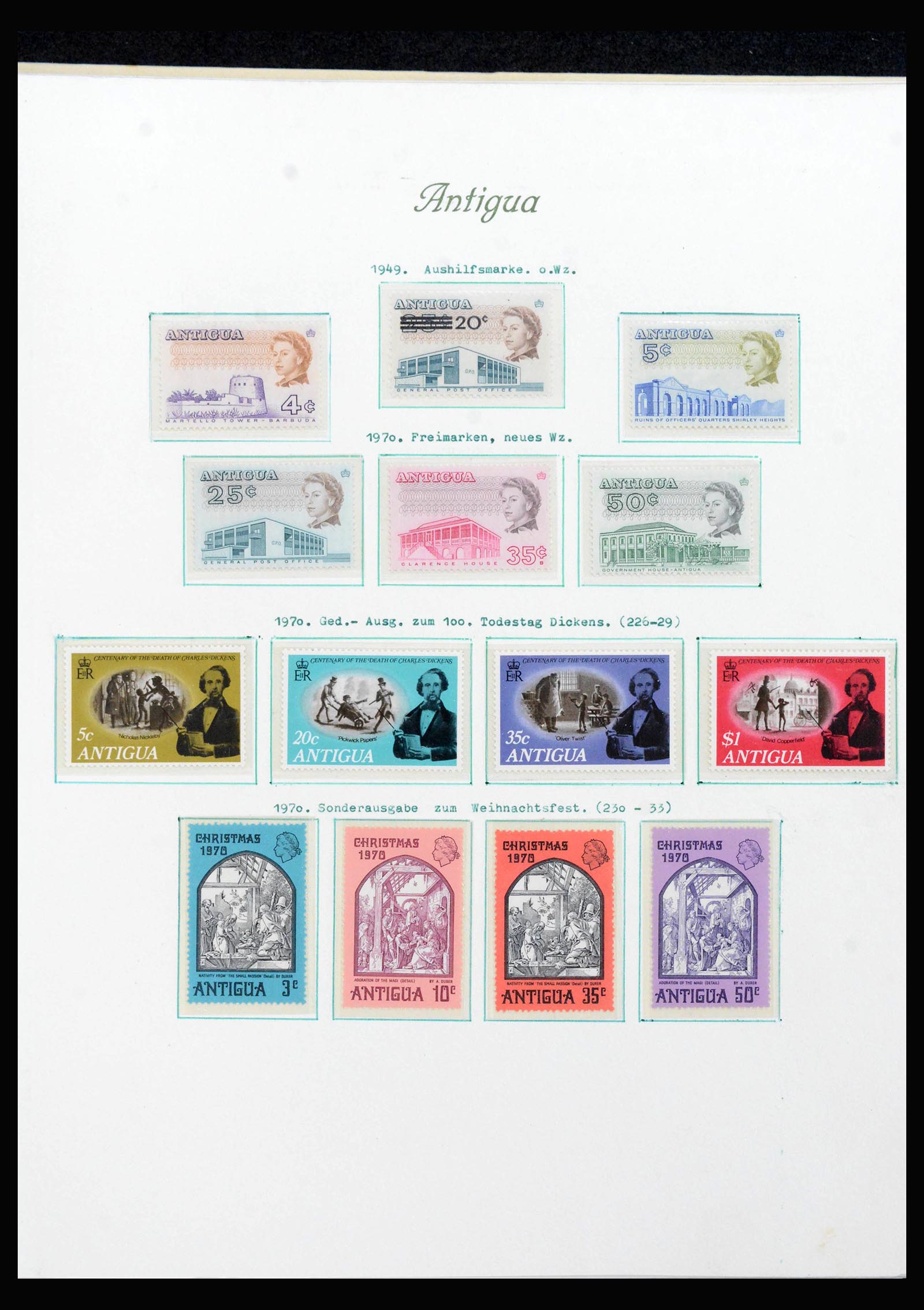 39546 0012 - Postzegelverzameling 39546 Engelse koloniën in Caribisch gebied 1937-