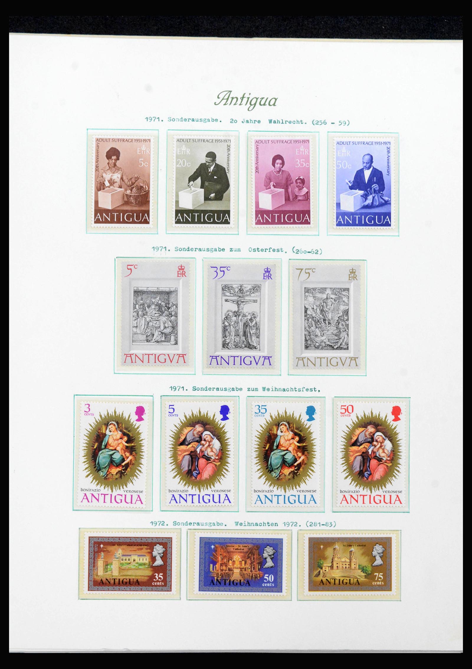 39546 0017 - Postzegelverzameling 39546 Engelse koloniën in Caribisch gebied 1937-