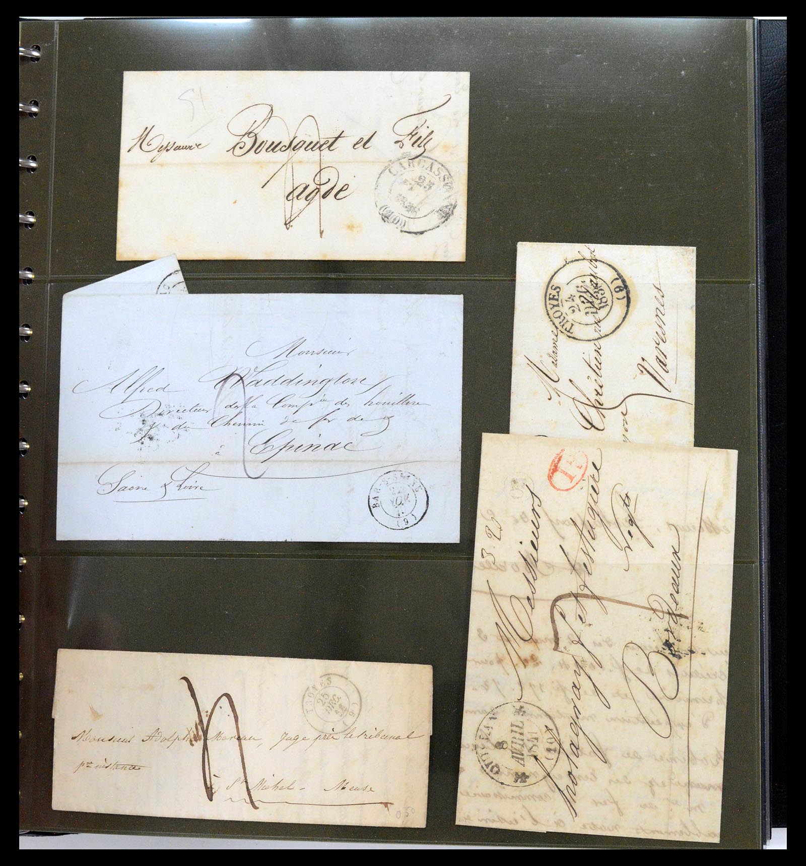 39547 0009 - Postzegelverzameling 39547 Wereld brieven 1789-1960