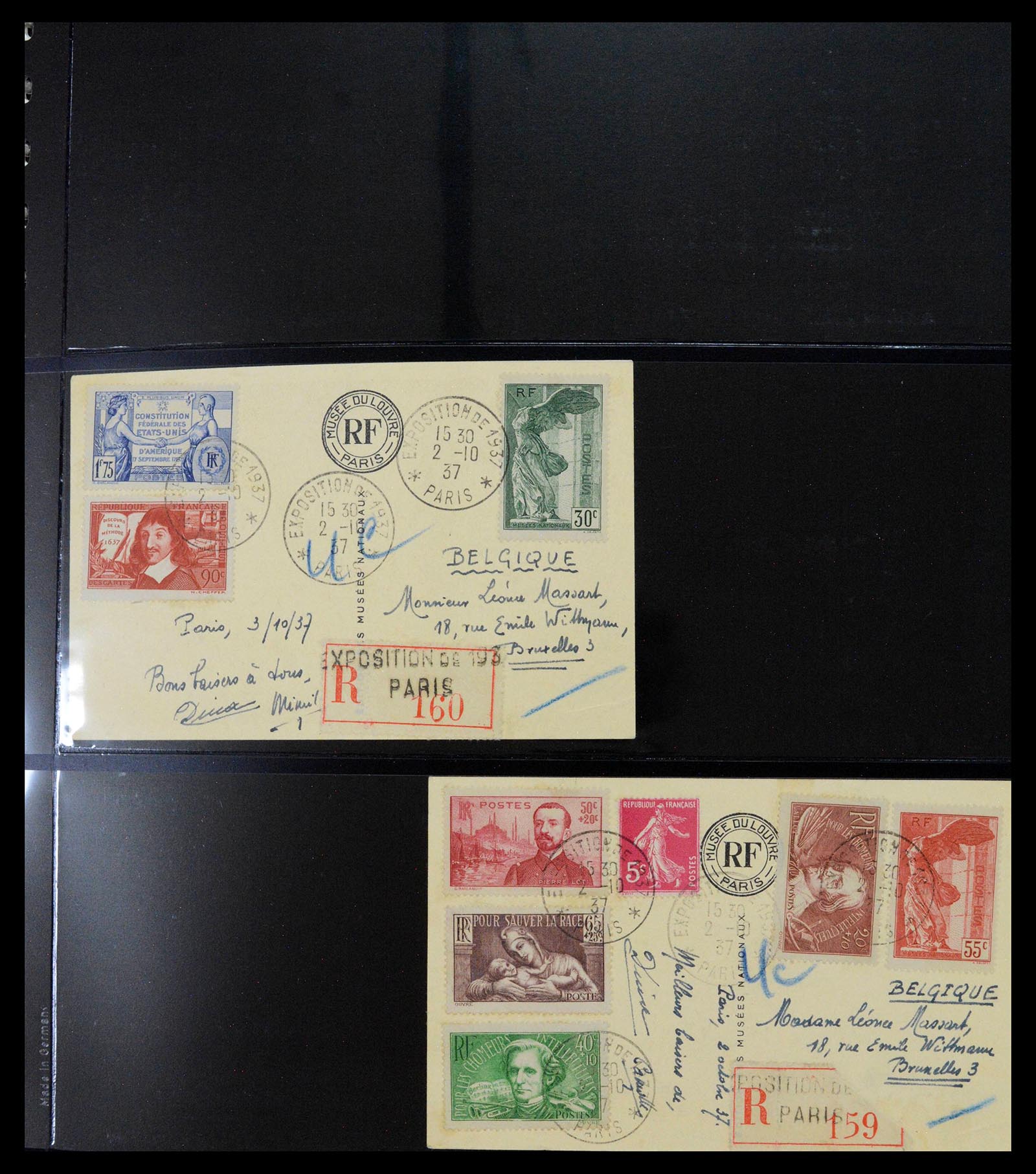 39547 0019 - Postzegelverzameling 39547 Wereld brieven 1789-1960